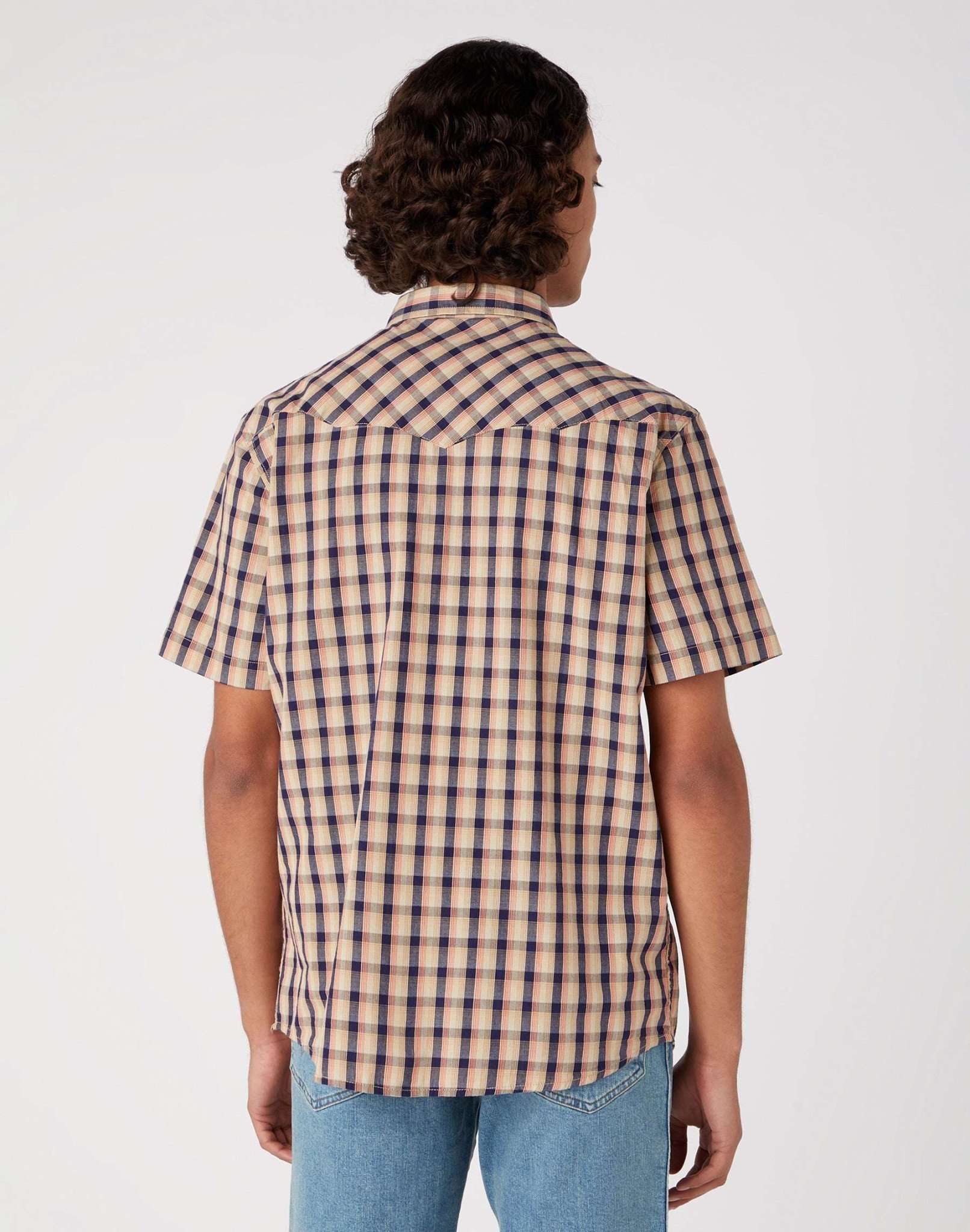 Chemise à manches courtes Western Shirt in Tobacco Brown Chemises Wrangler   