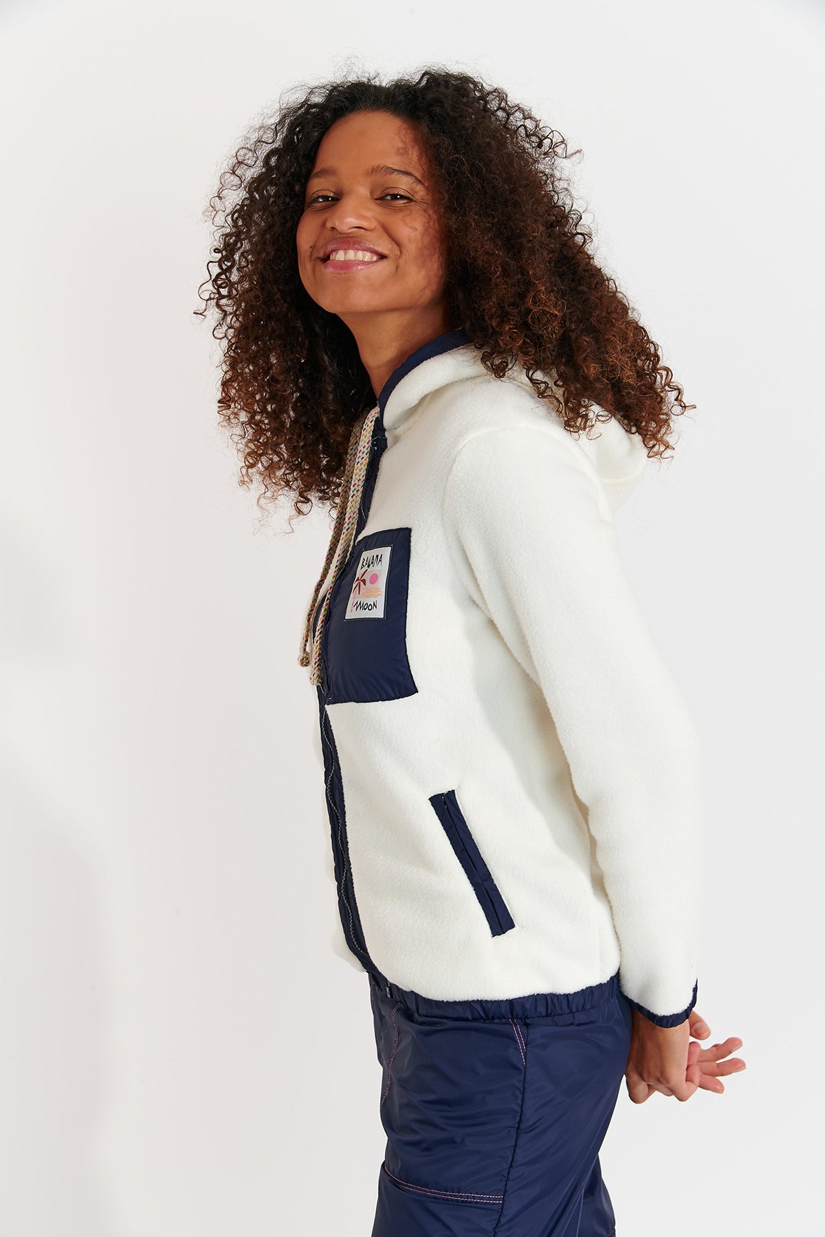 Veste polaire WARREN-BRICHILL en écru Vestes Banana Moon