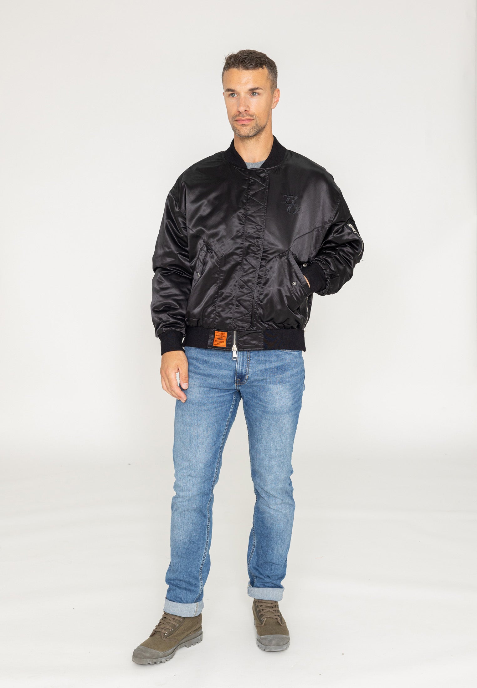 Veste aviateur Wavy U à Black Vestes Bombers Original   