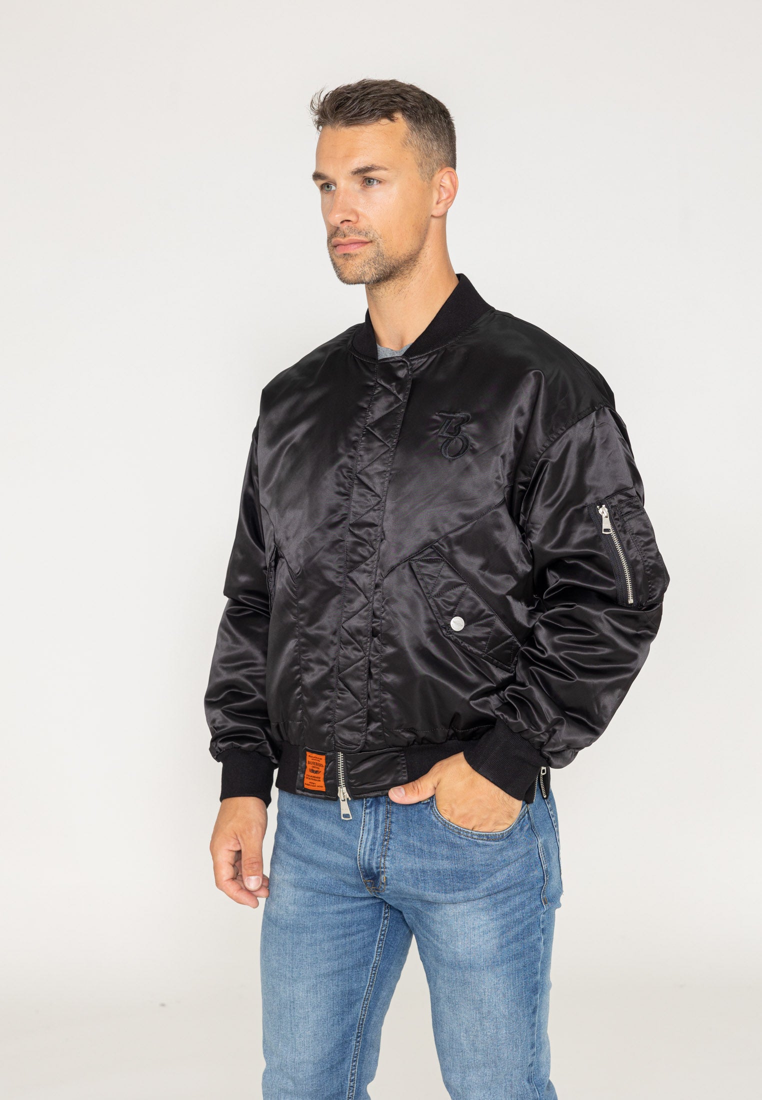 Veste aviateur Wavy U à Black Vestes Bombers Original   