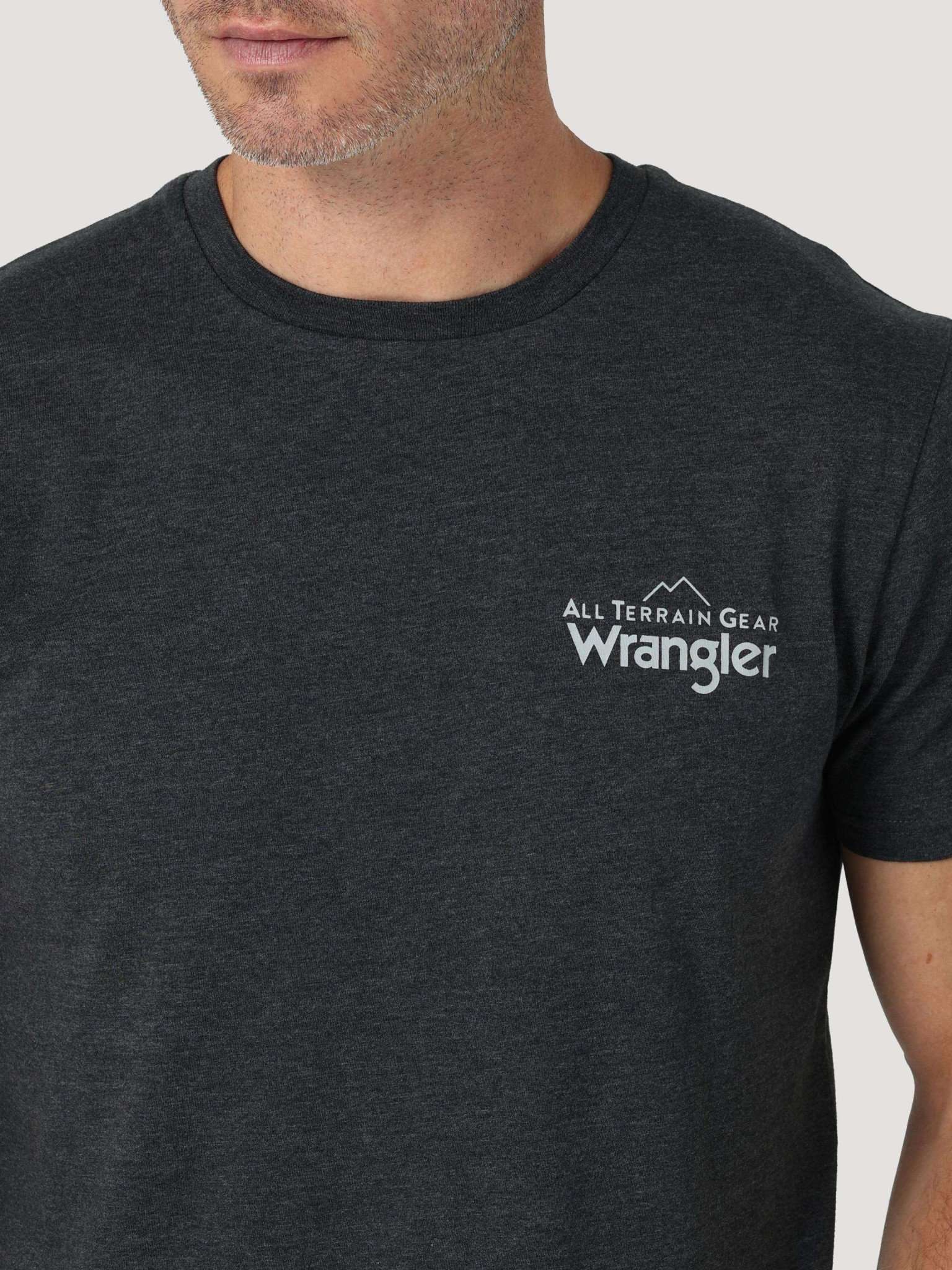 All Terrain Gear Logo Tee in Caviar T-shirts Wrangler   