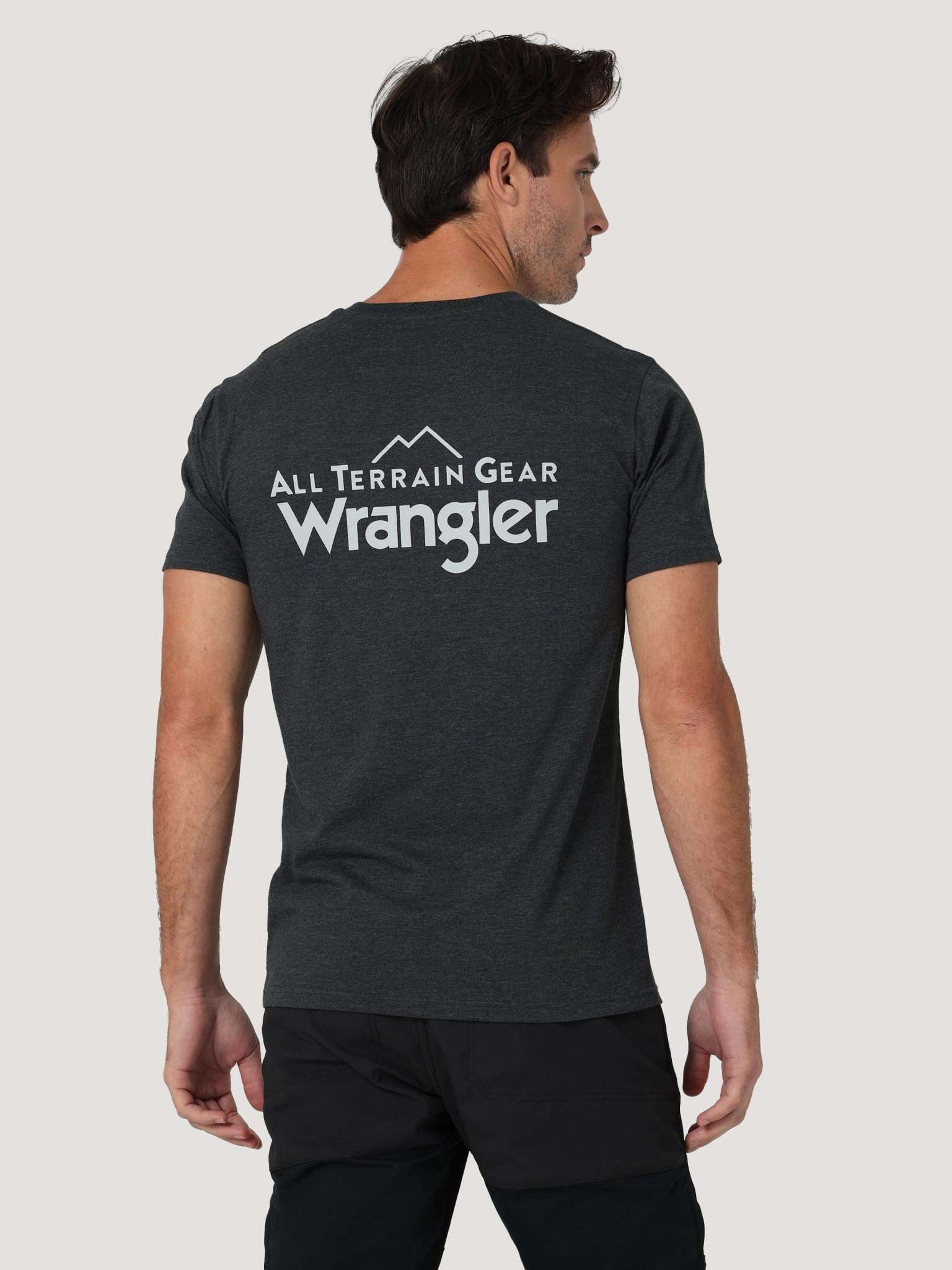 All Terrain Gear Logo Tee in Caviar T-shirts Wrangler   