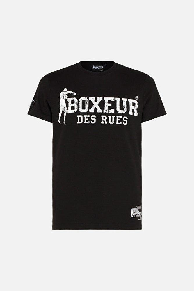 T-Shirt Boxeur Street 2 en noir-blanc T-Shirts Boxeur des Rues   