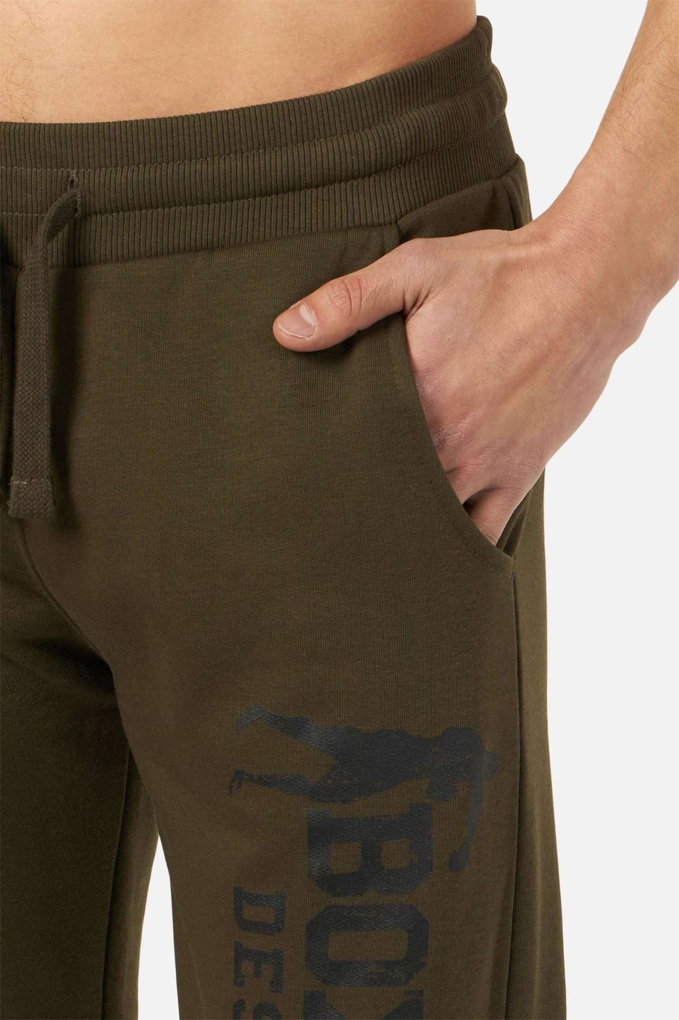 Sweatpant Slim Fit With Logo in Pantalon Army Boxeur des Rues   