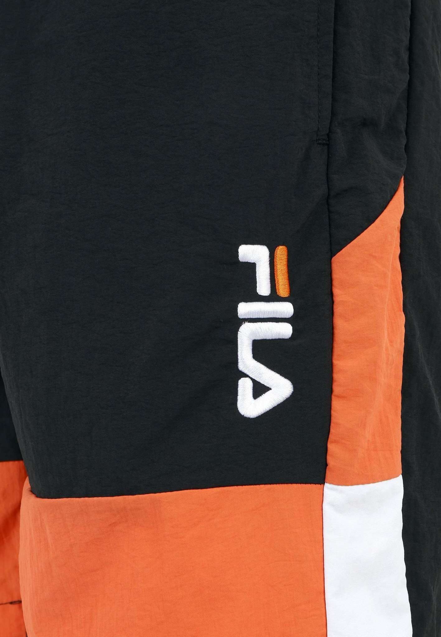 Sciacca Swim Shorts in Black-Celosia Orange-Bright White Maillot de bain Fila   