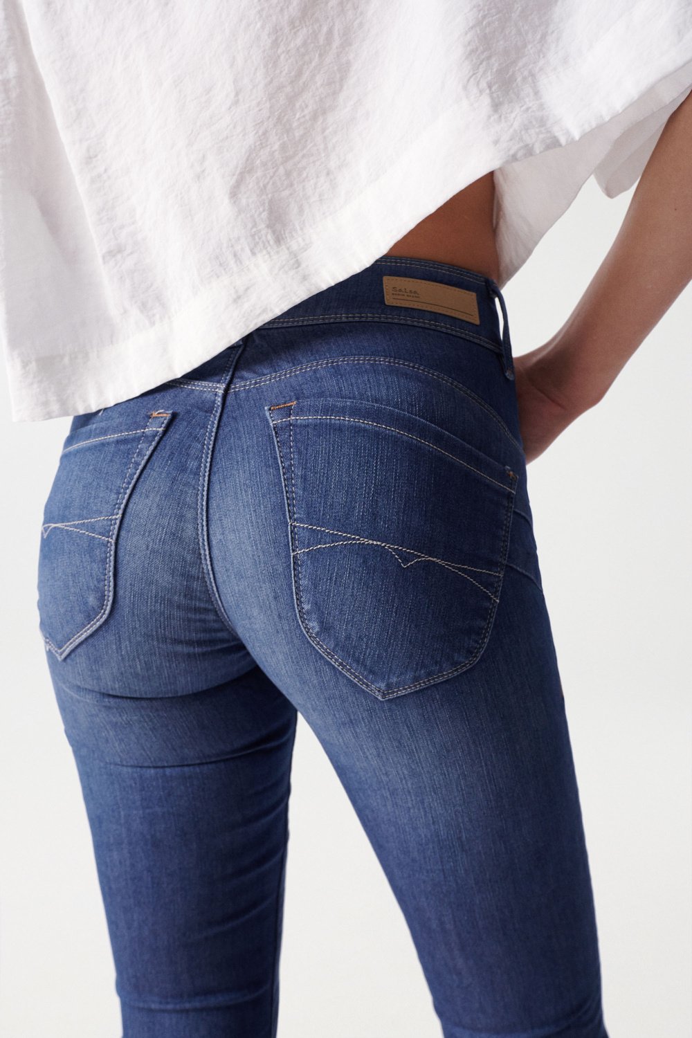 Secret Skinny Push-In en jean Medium Wash Salsa Jeans   