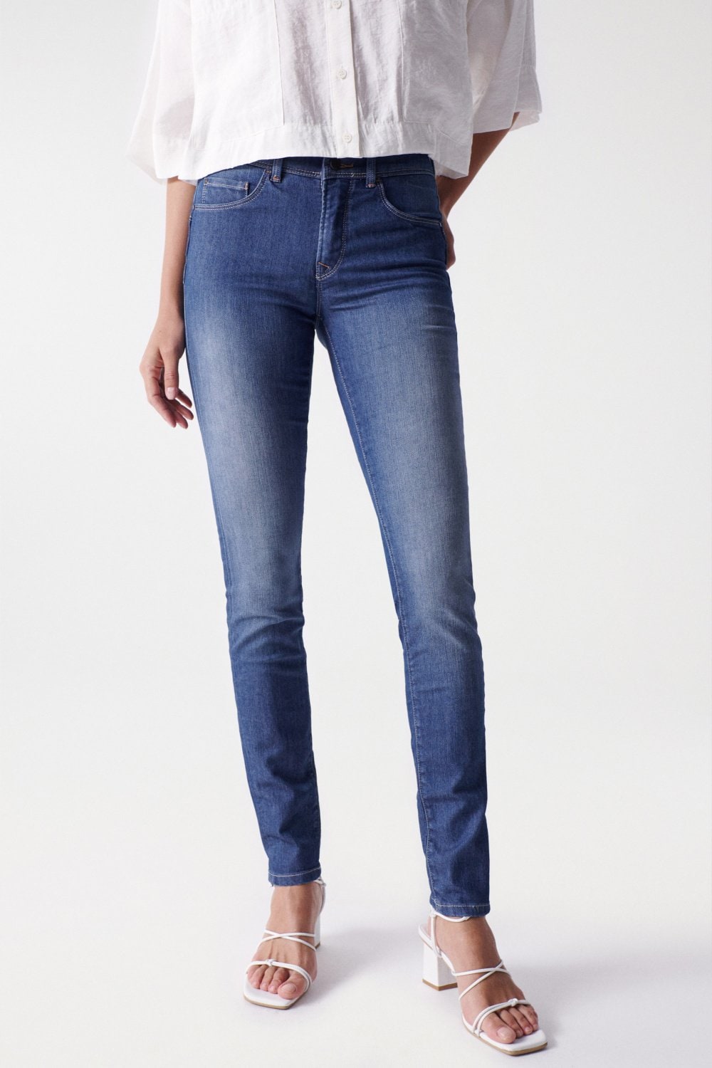 Secret Skinny Push-In en jean Medium Wash Salsa Jeans   