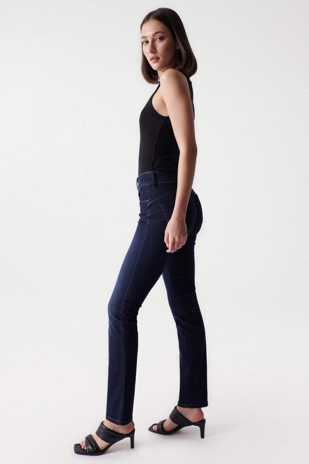 Secret Slim Push-In en jean Dark Wash Salsa Jeans   