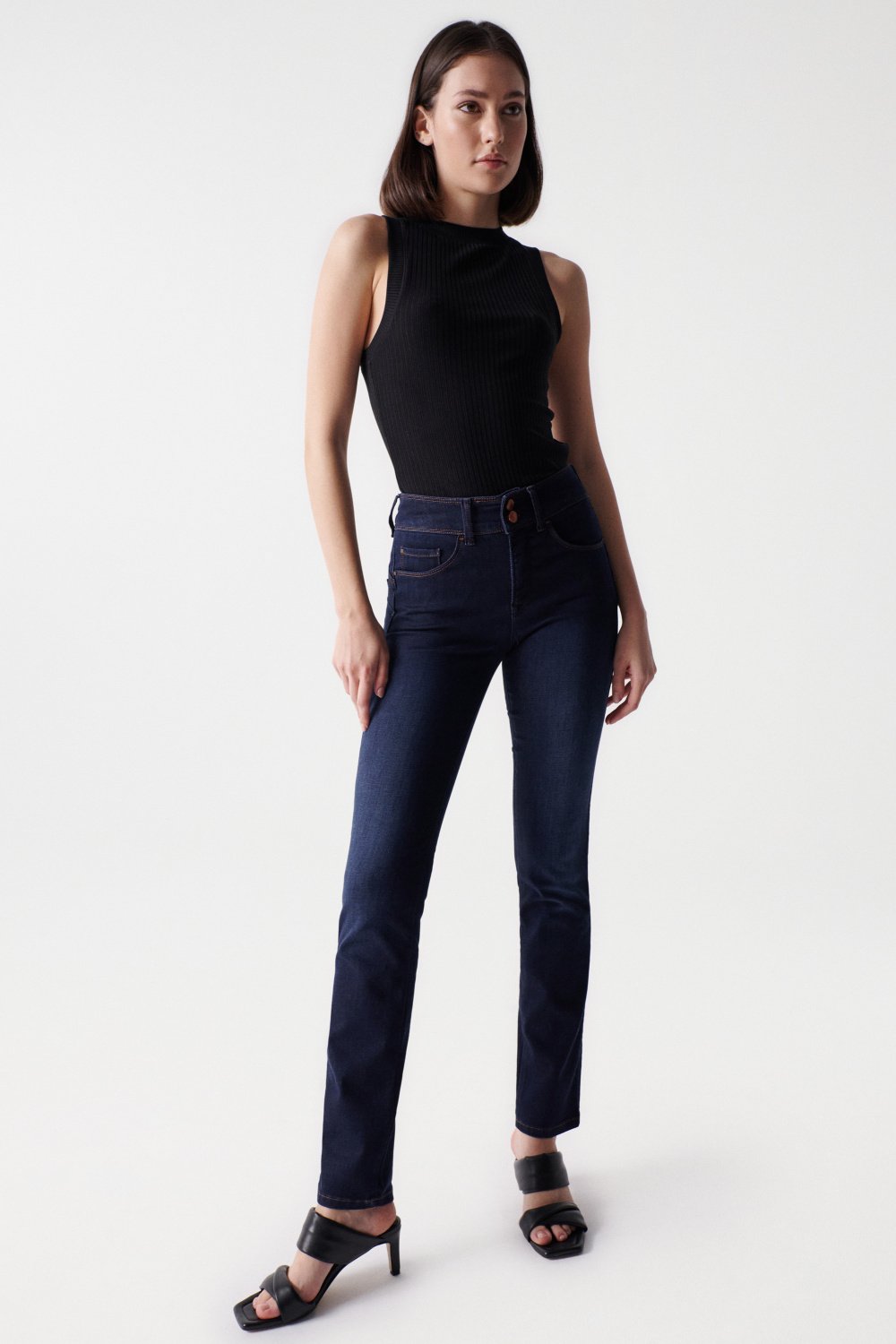 Secret Slim Push-In en jean Dark Wash Salsa Jeans   