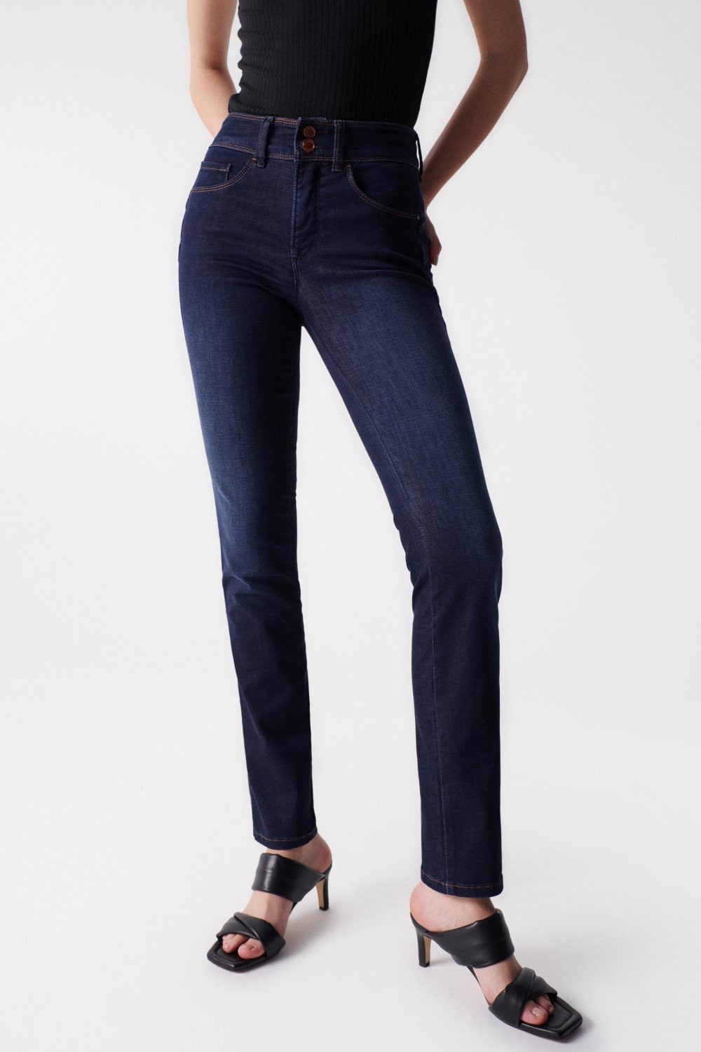 Secret Slim Push-In en jean Dark Wash Salsa Jeans   