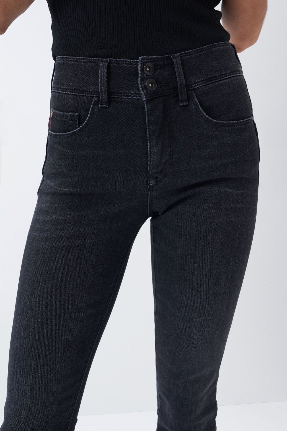 Secret Skinny Push-In en noir Jeans Salsa Jeans   