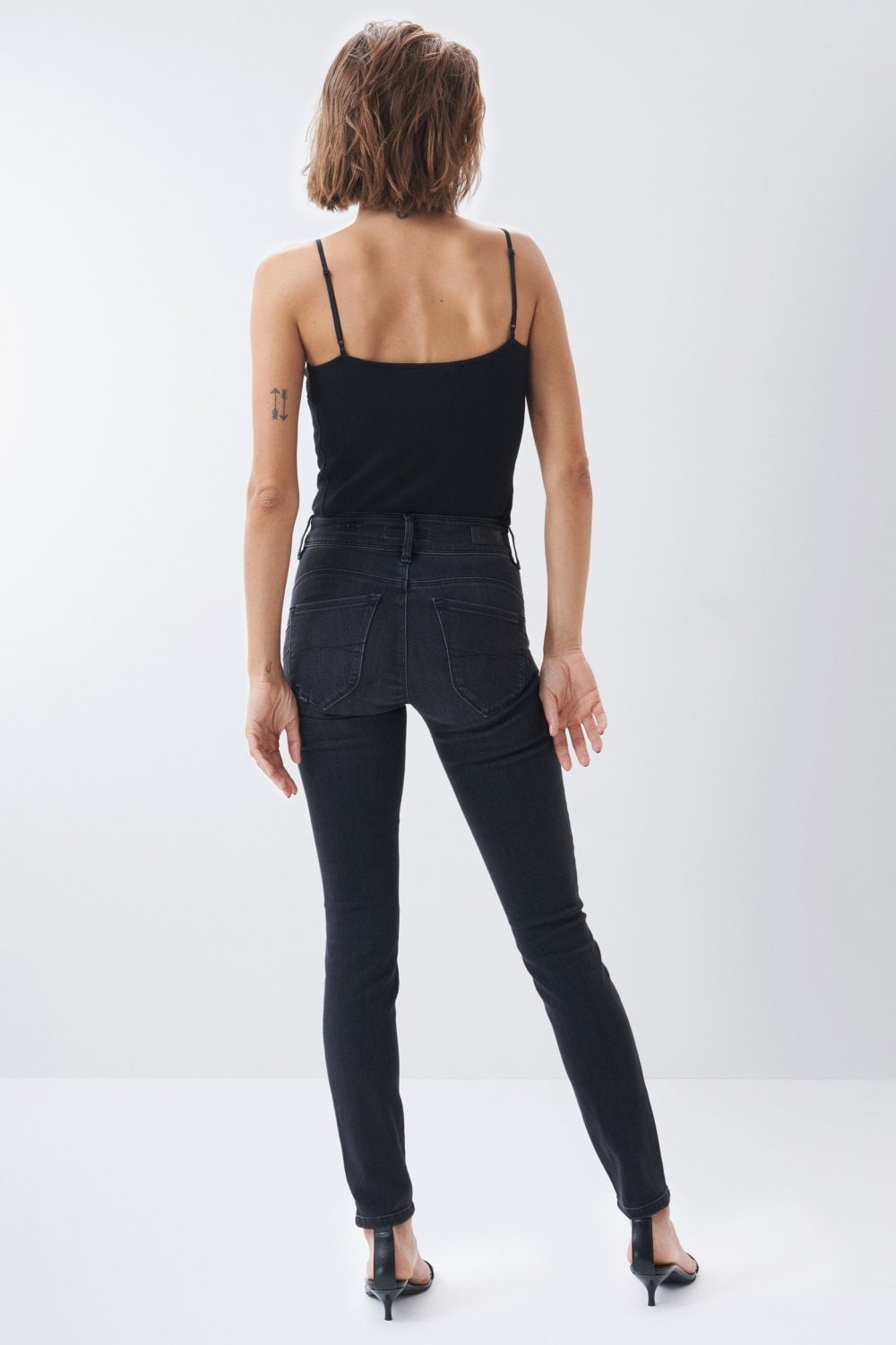 Secret Skinny Push-In en noir Jeans Salsa Jeans   