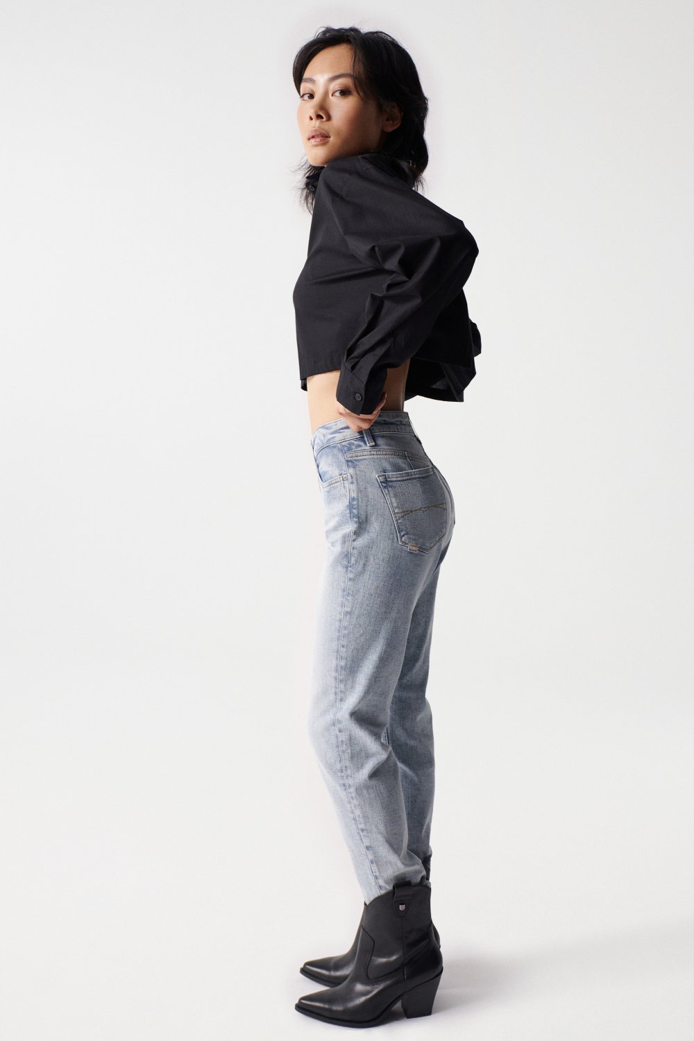 True Cropped Slim Comfort en jeans Light Wash Salsa Jeans   