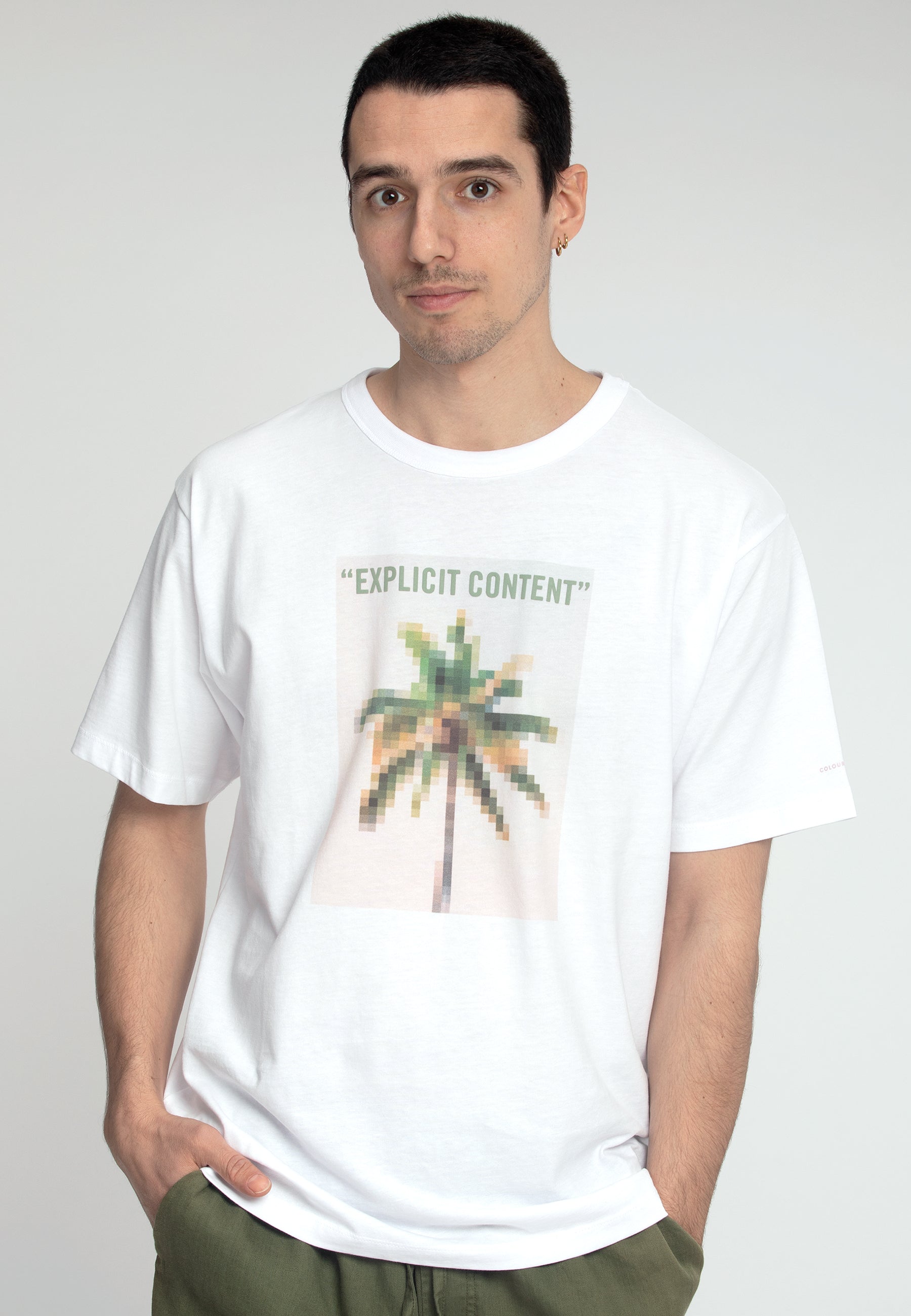 T-shirt Palm Print dans Blurred Palm T-shirts Colours and Sons   