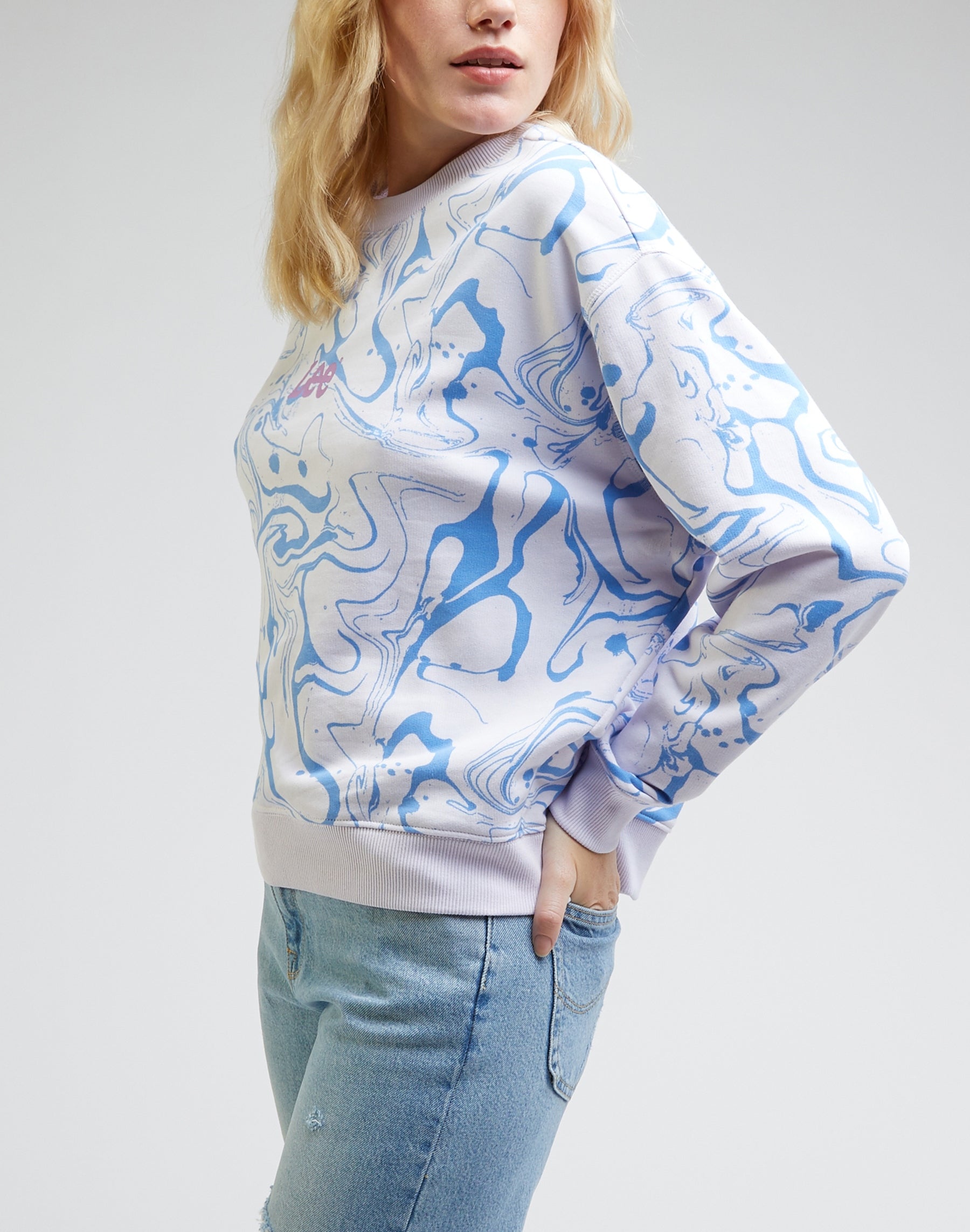 Sweat-shirt croisé dans Gardenia Sweatshirts Lee   