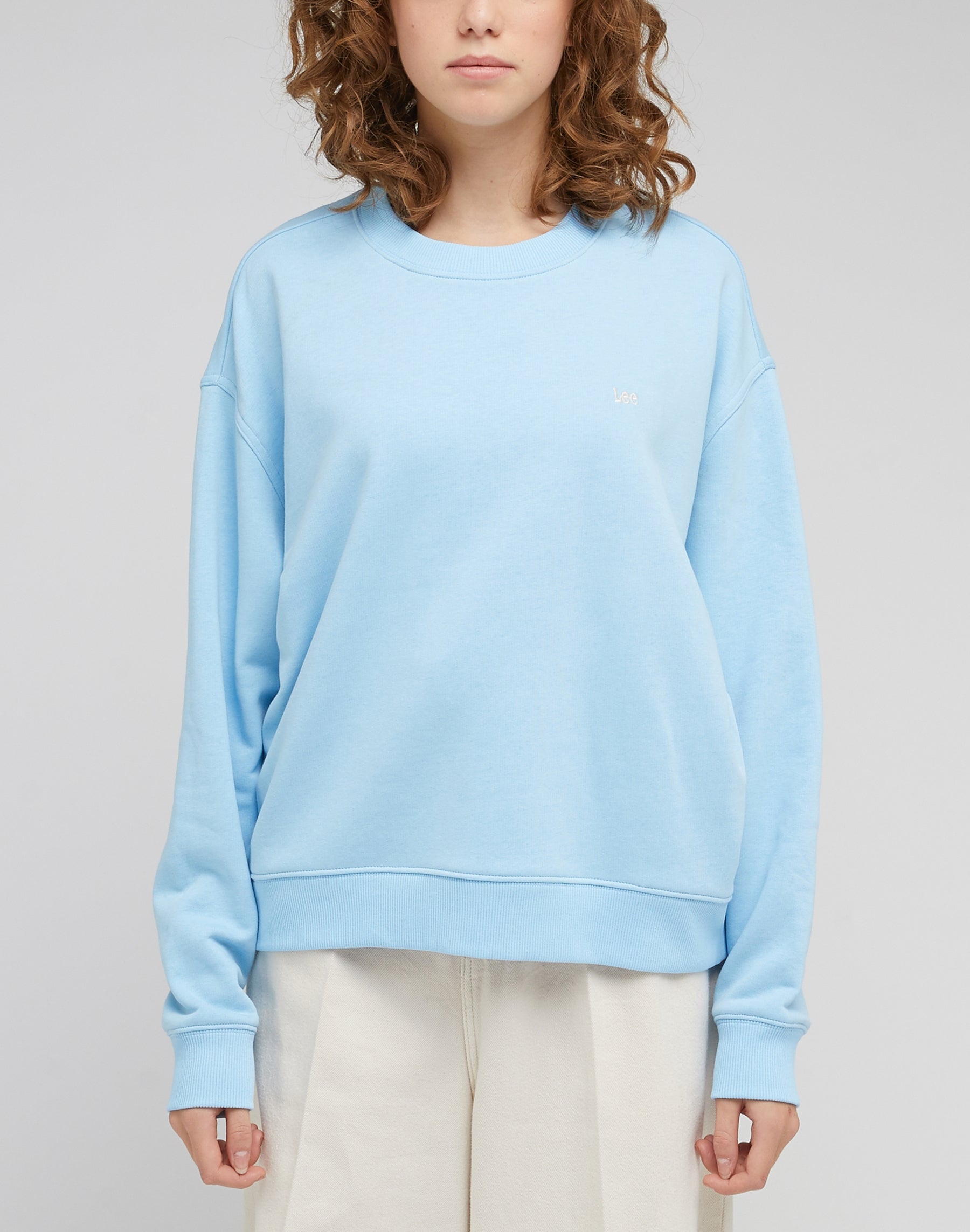 Sweat-shirt ras du cou dans Shasta Blue Sweatshirts Lee   