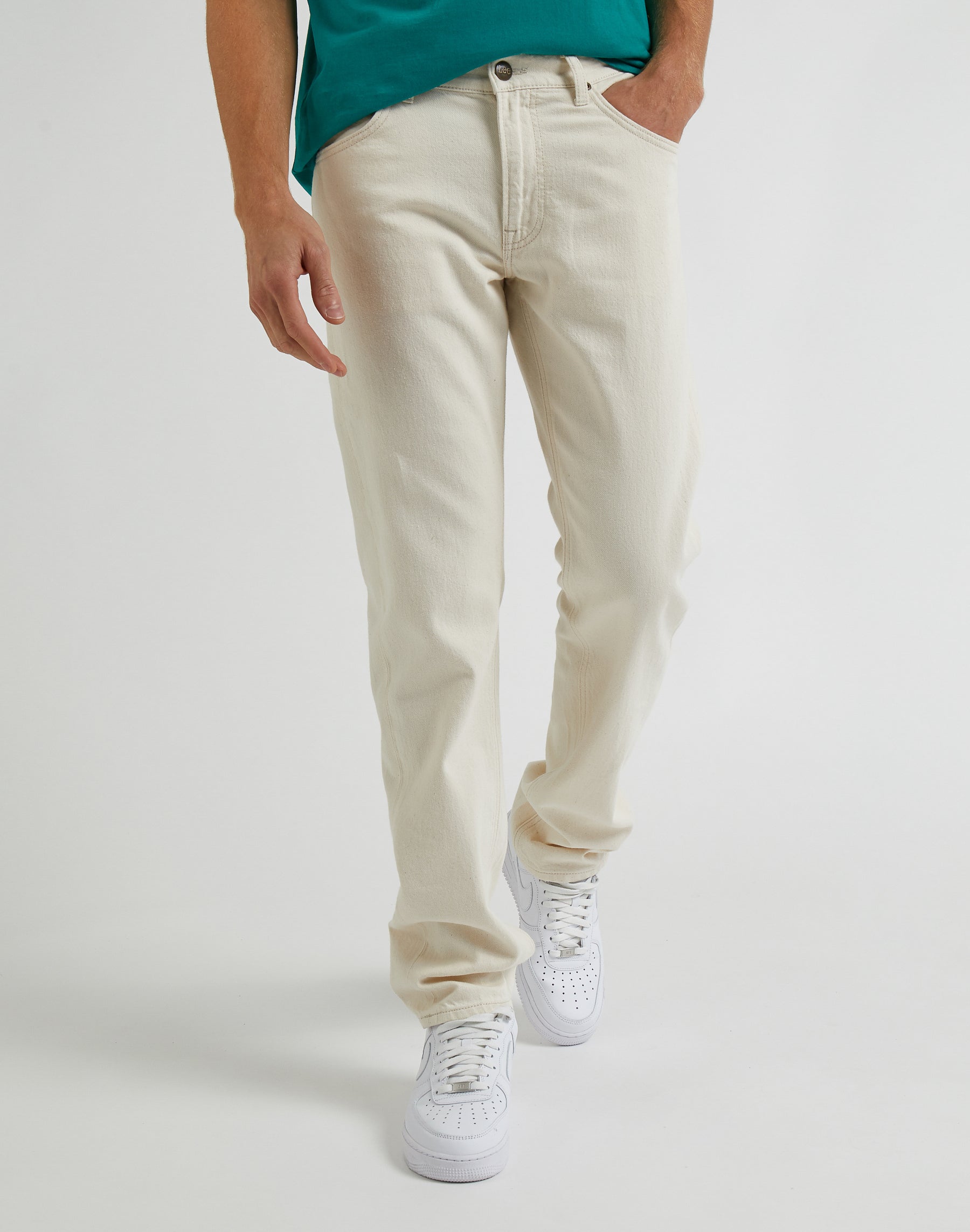 Daren Zip Fly Non Stretch en écru Pantalon Lee   