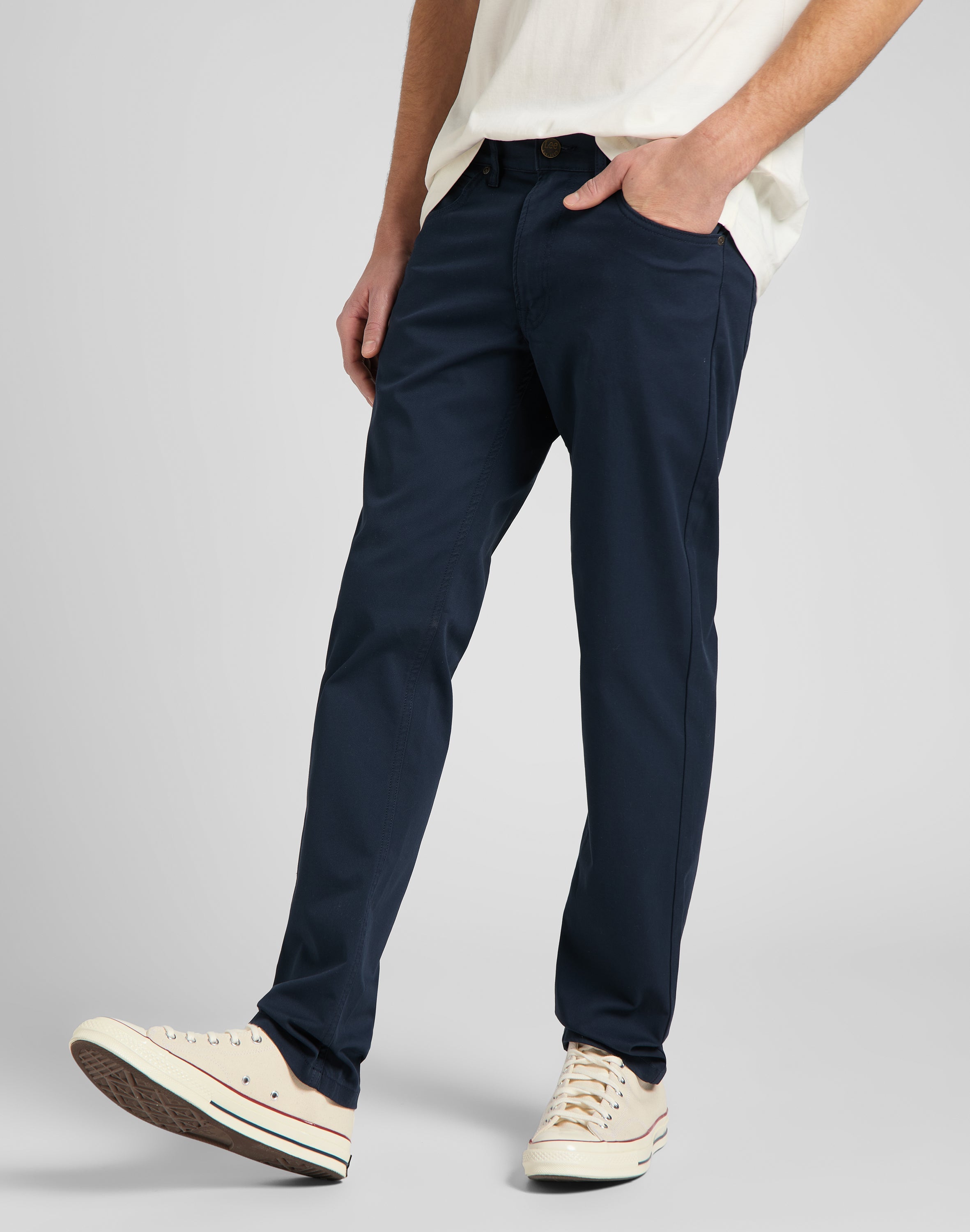 Daren Zip Fly en pantalon Deep Navy Lee   