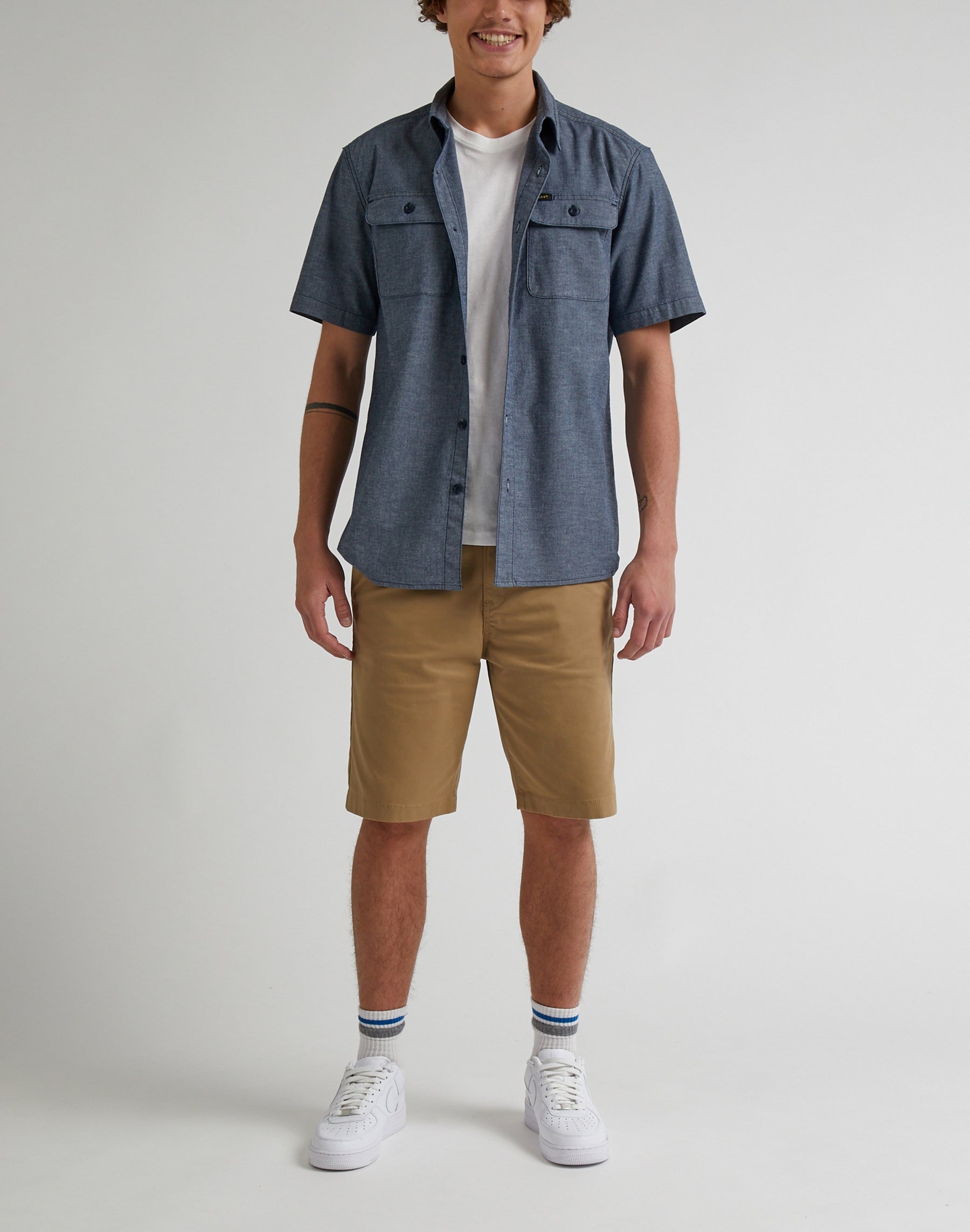 Short Chino régulier en Clay Shorts Lee   