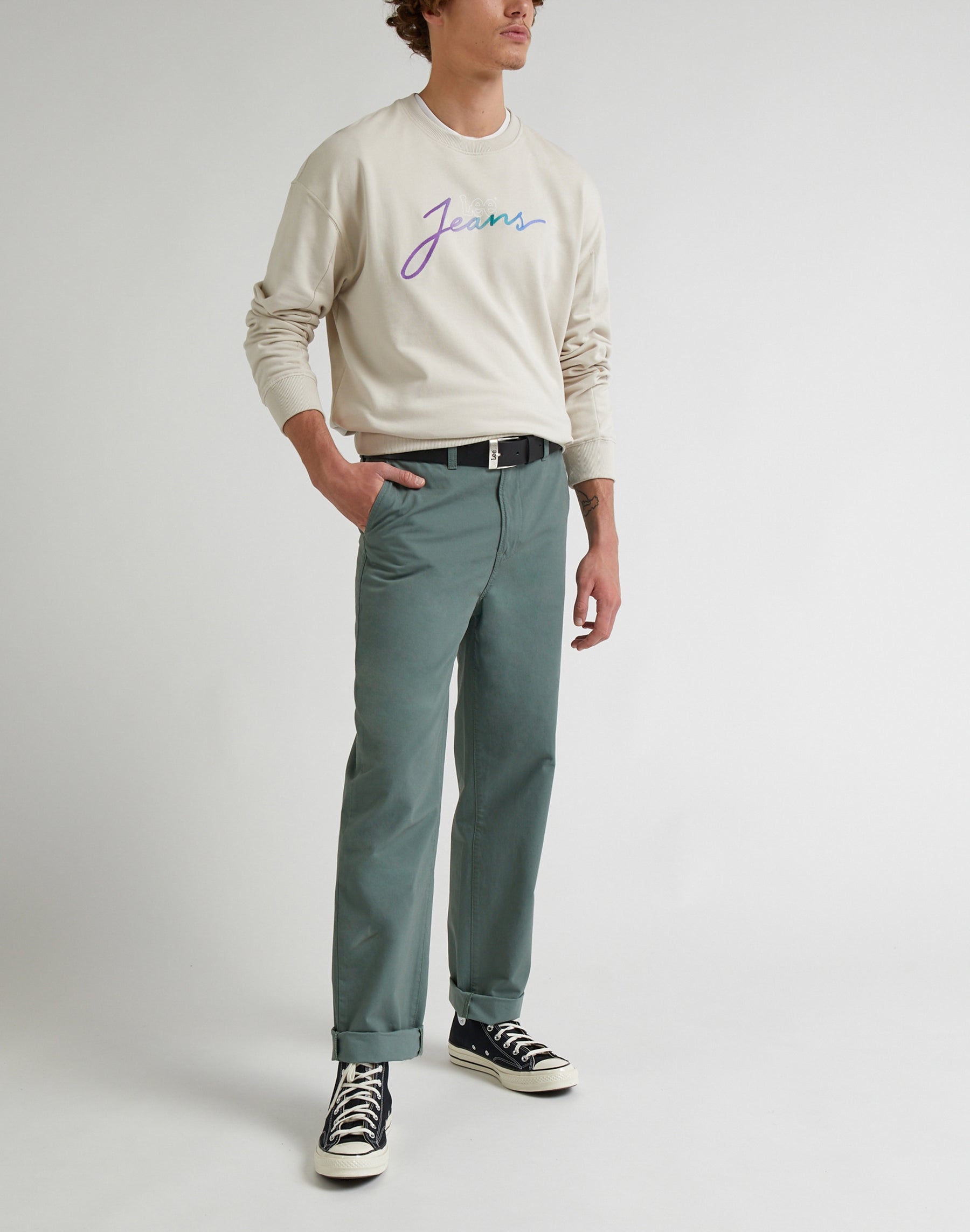 Relaxed Chino en pantalon Fort Green Lee   