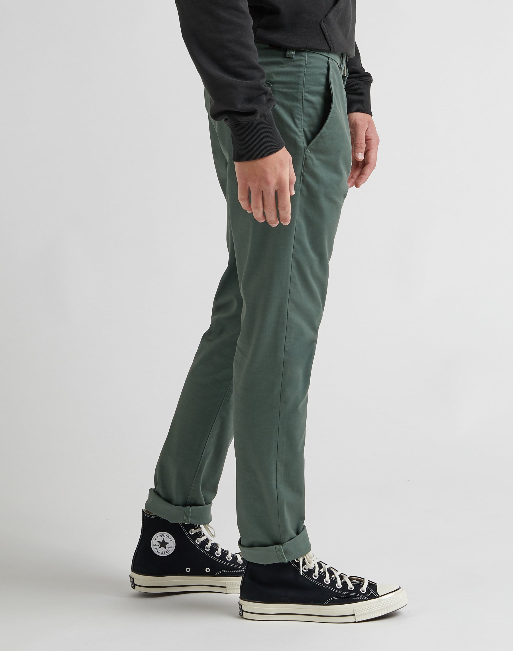 Slim Chino en pantalon Fort Green Lee   