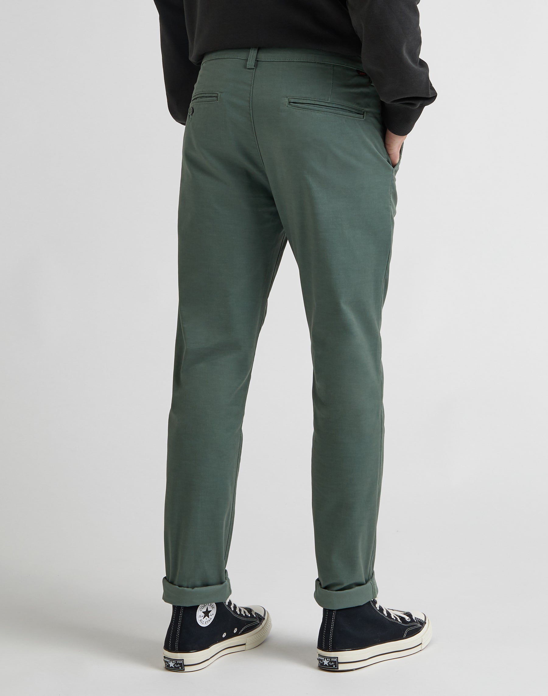 Slim Chino en pantalon Fort Green Lee   