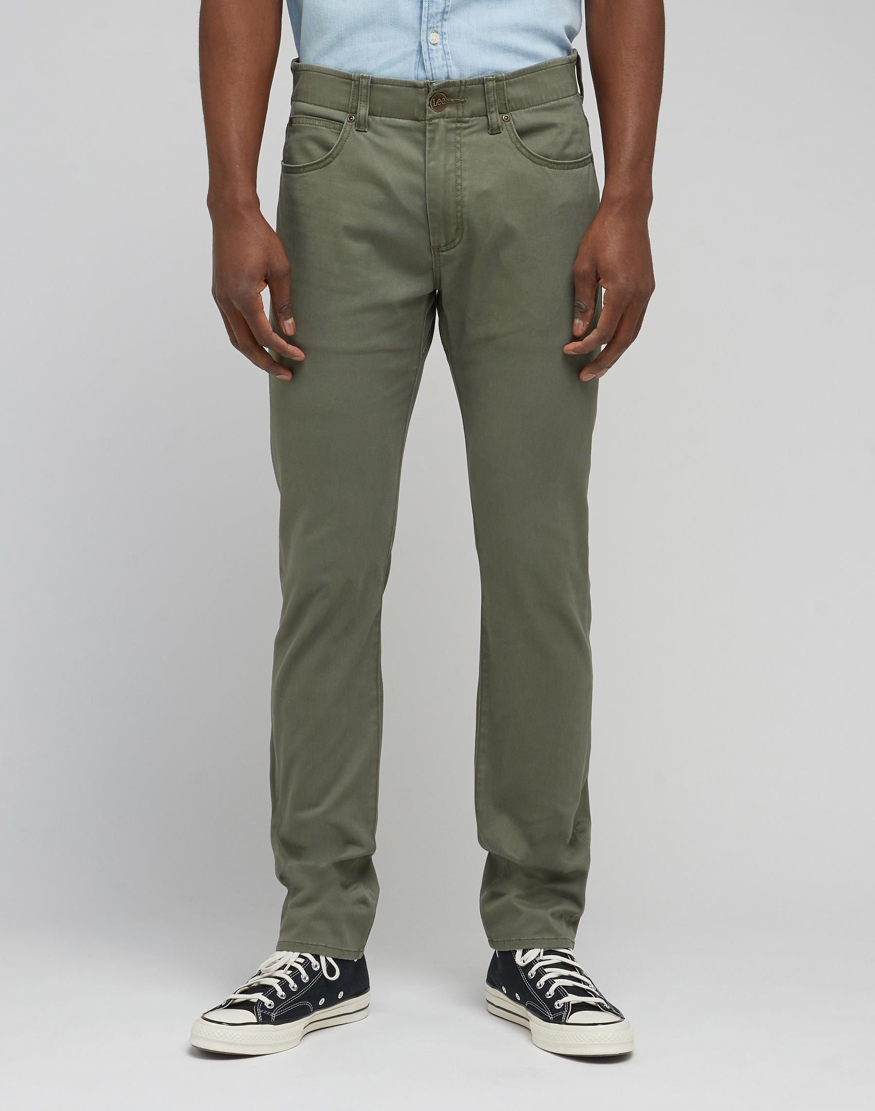 Pantalon Slim Fit MVP en Muted Olive Lee   