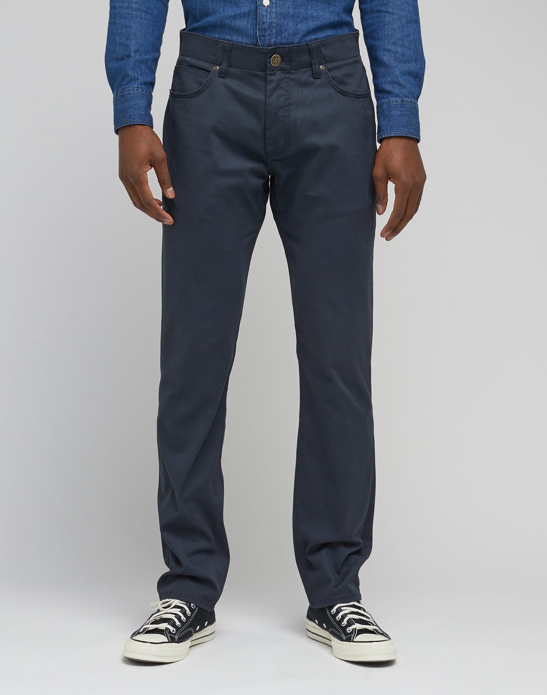 Pantalon droit Mvp en Navy Lee   