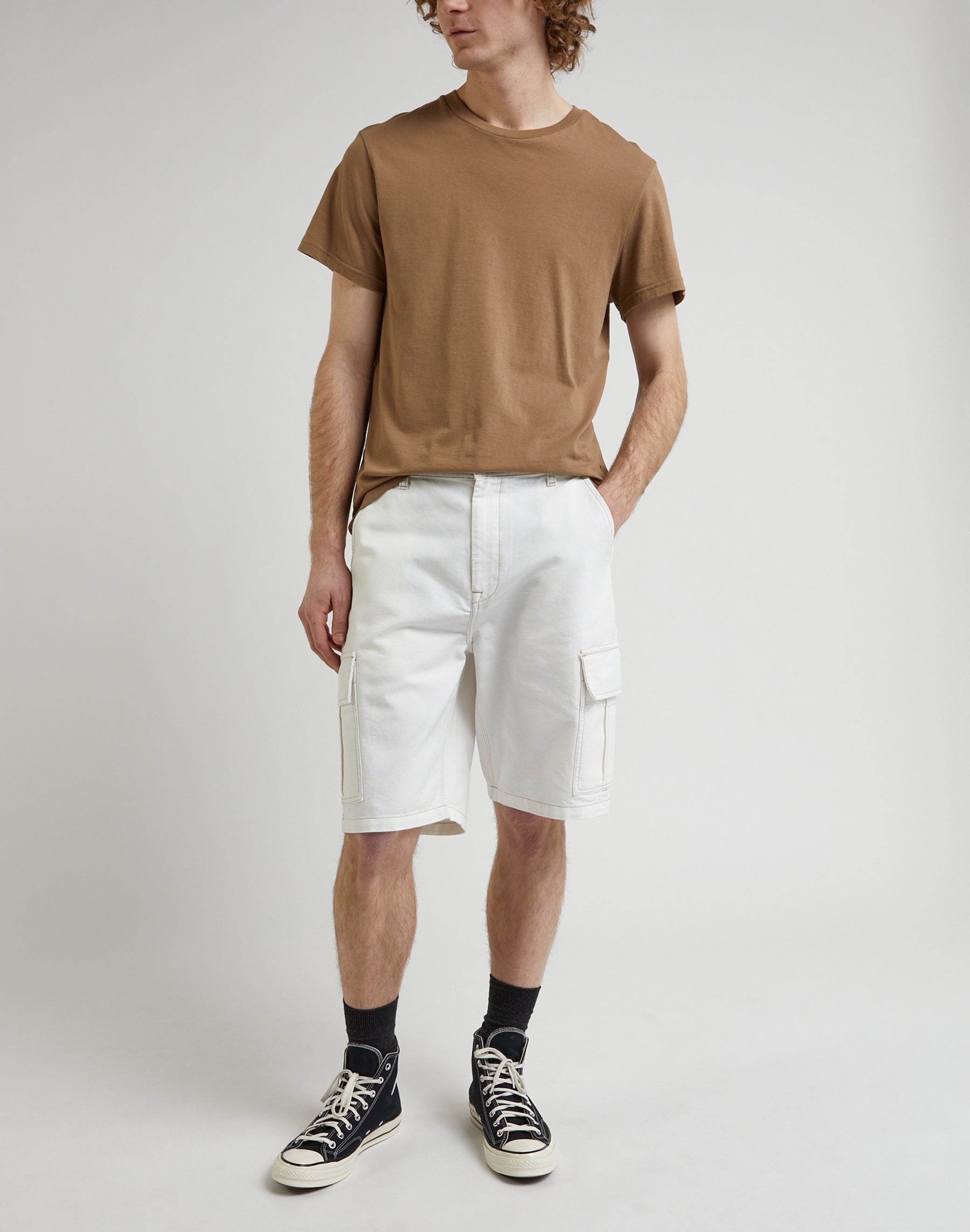 Short cargo en écru Short Lee   