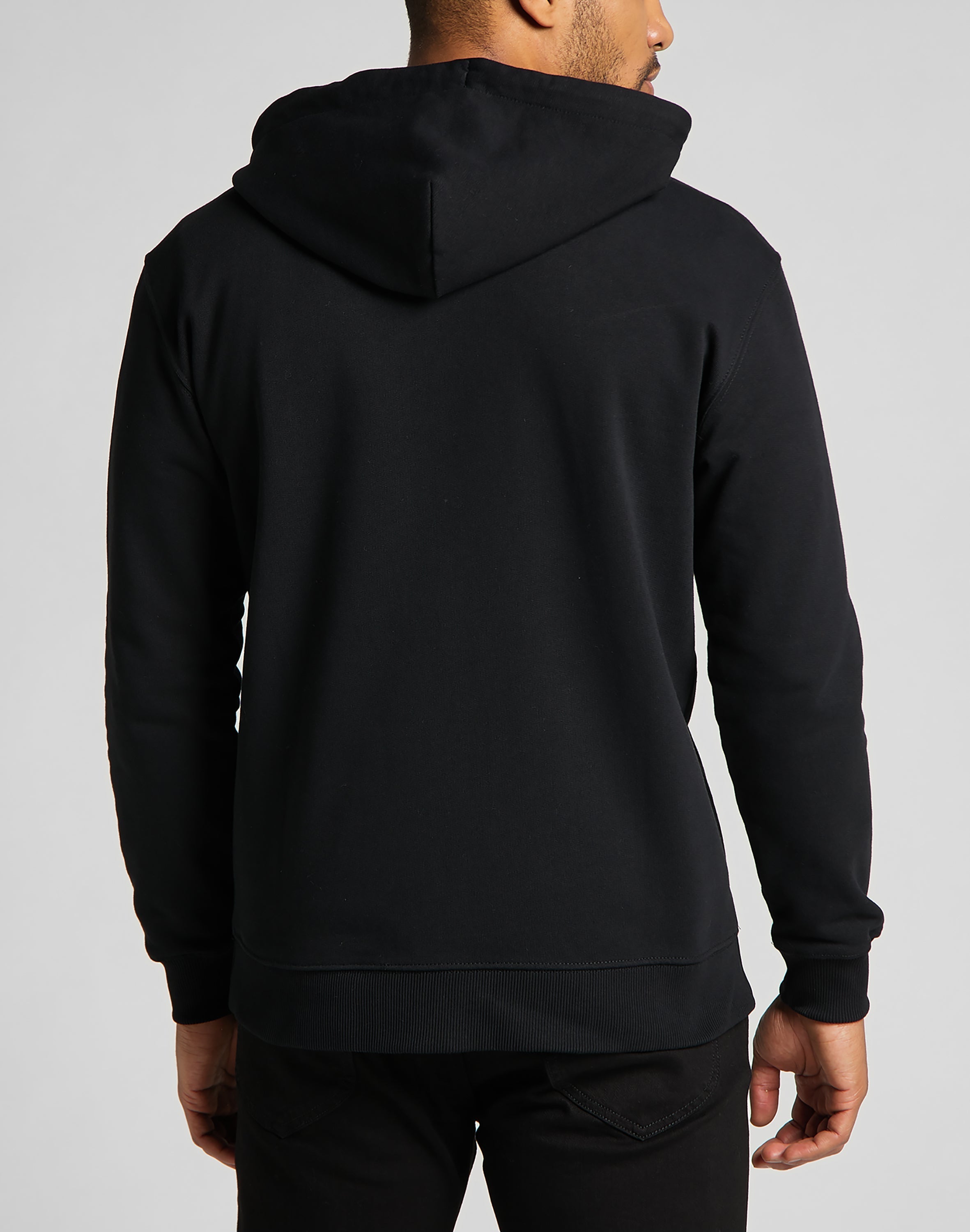 Basic Zip Through Hoodie in Black Vestes à capuche Lee   