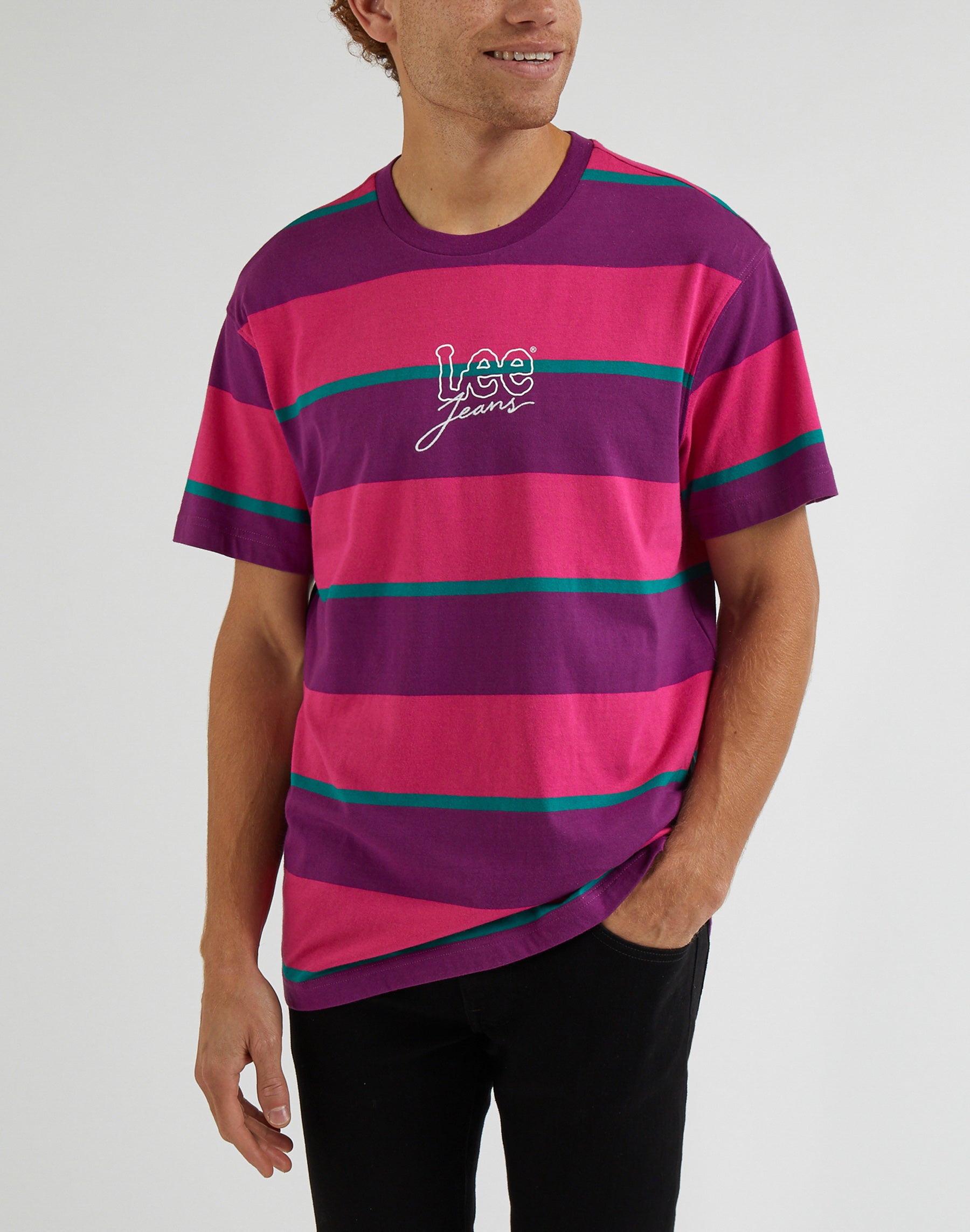 T-shirt 80S Relaxed Stripe dans Disco T-shirts Lee   