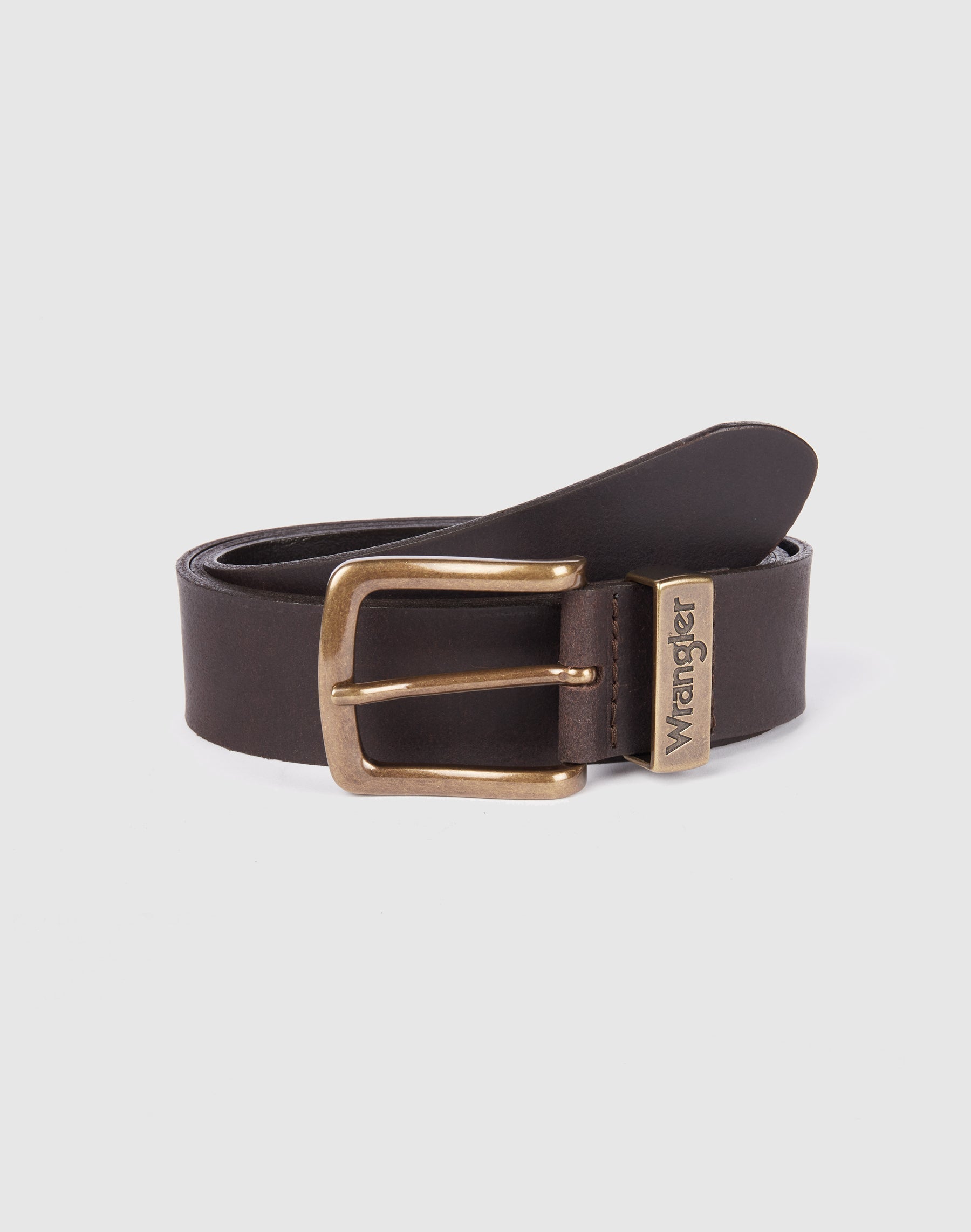 Metal Loop Belt in Brown Ceinture Wrangler   