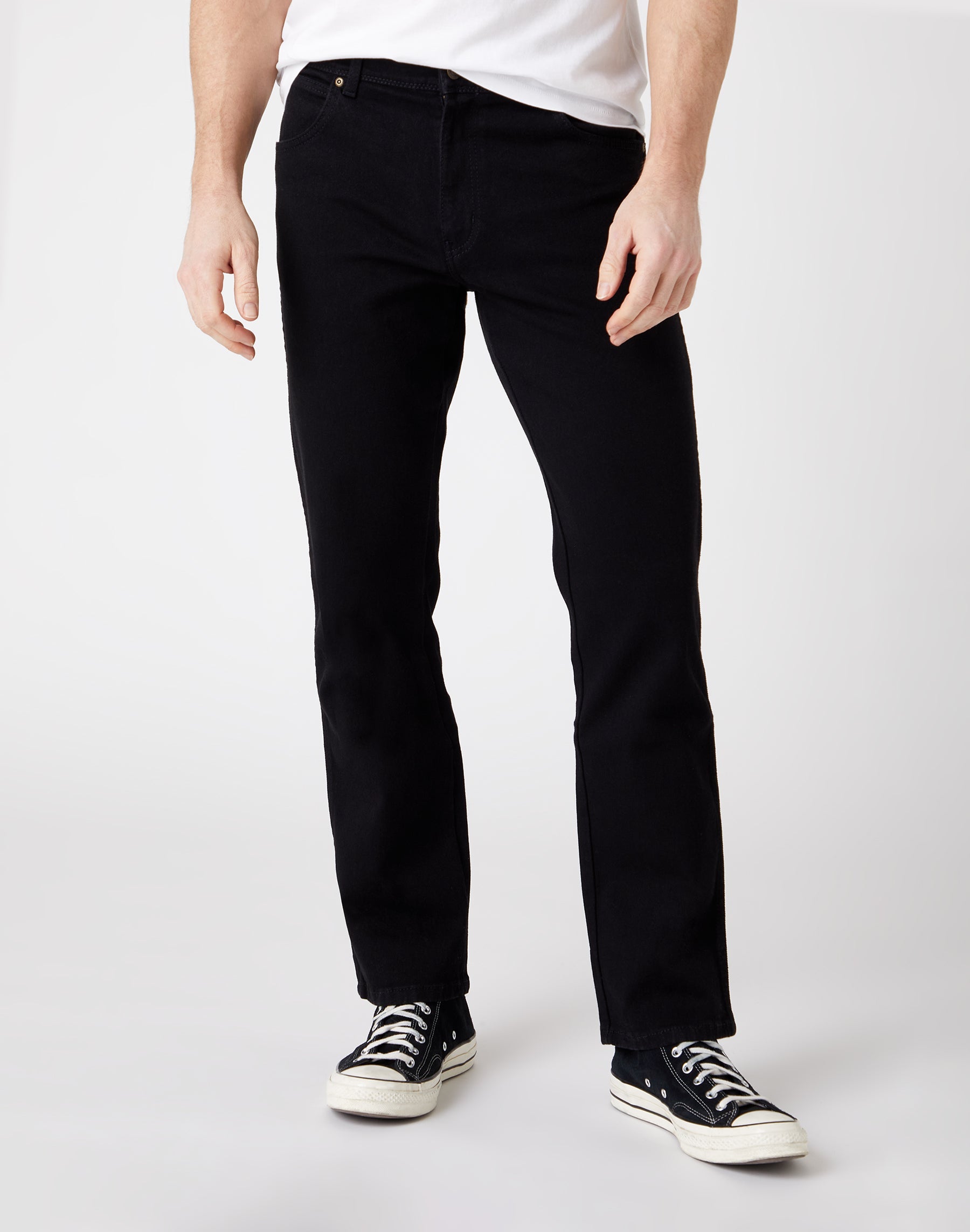 Regular Fit Low Stretch en jeans noir Wrangler   