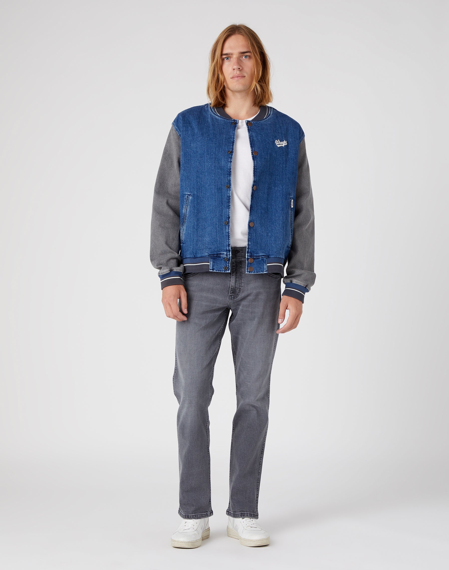 Baseball Jacket in Easy Indigo Vestes Wrangler   