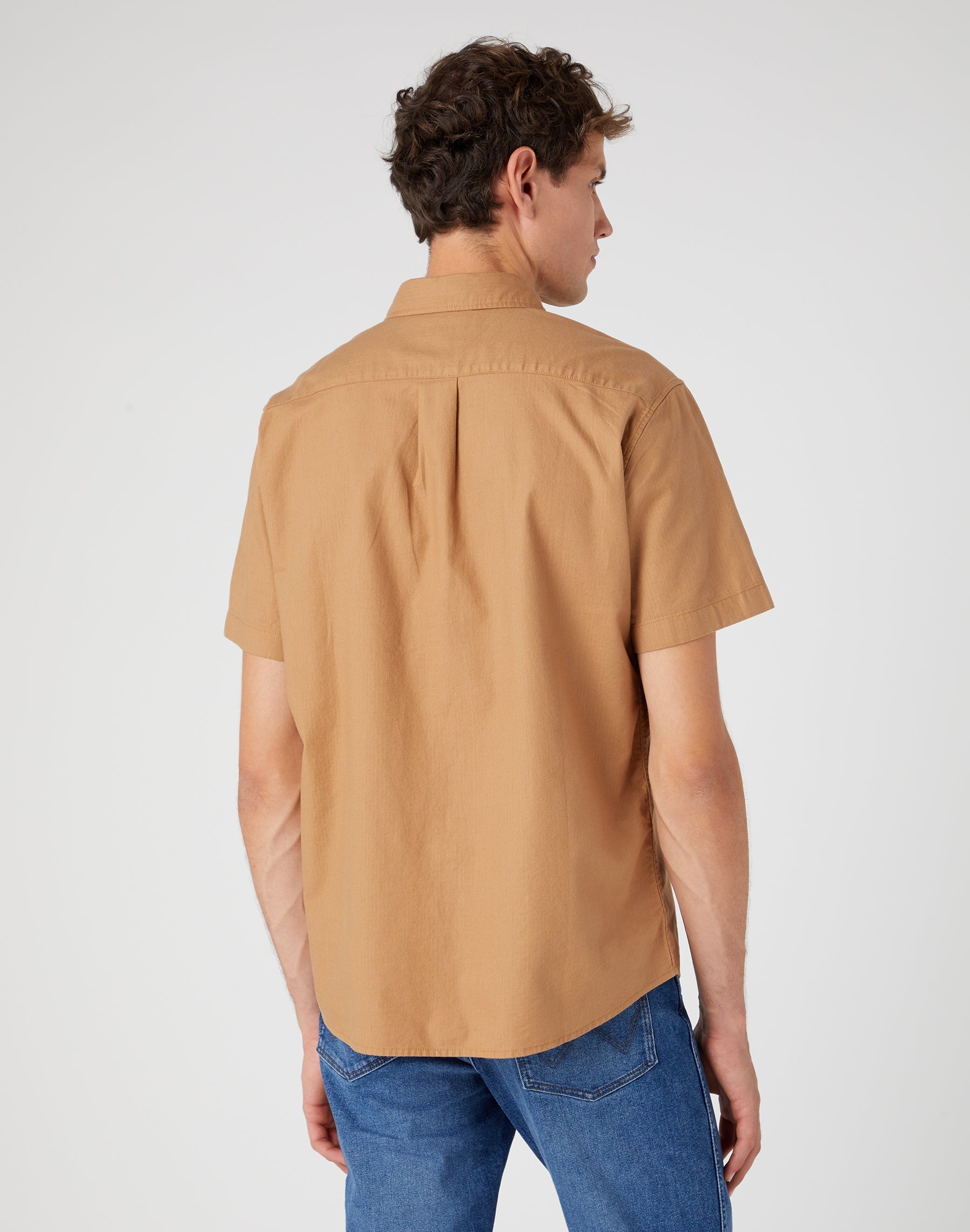 Chemise à manches courtes One Pocket in Tobacco Brown Chemises Wrangler   