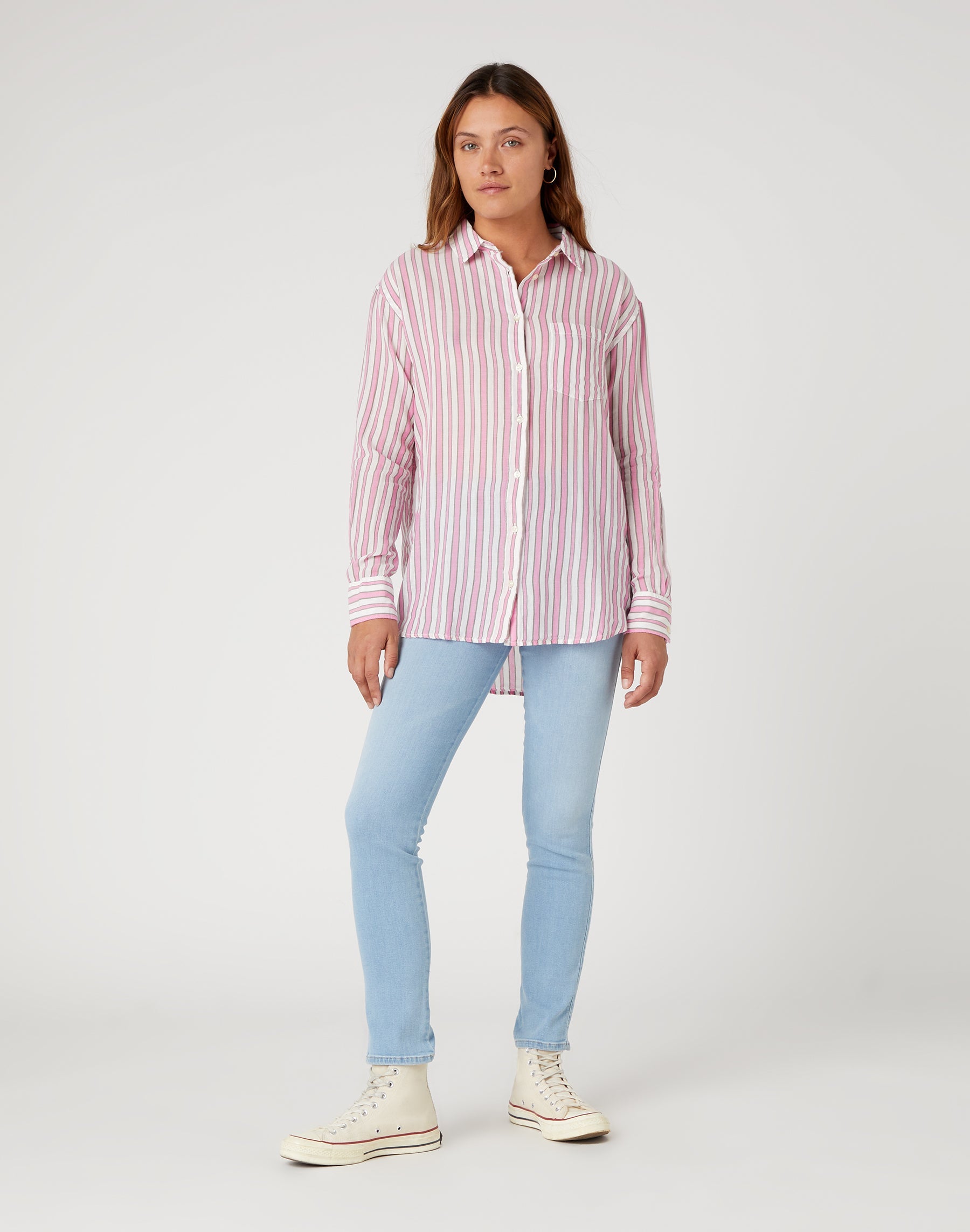 One Pocket Shirt in Fuchsia Rose Chemises Wrangler   