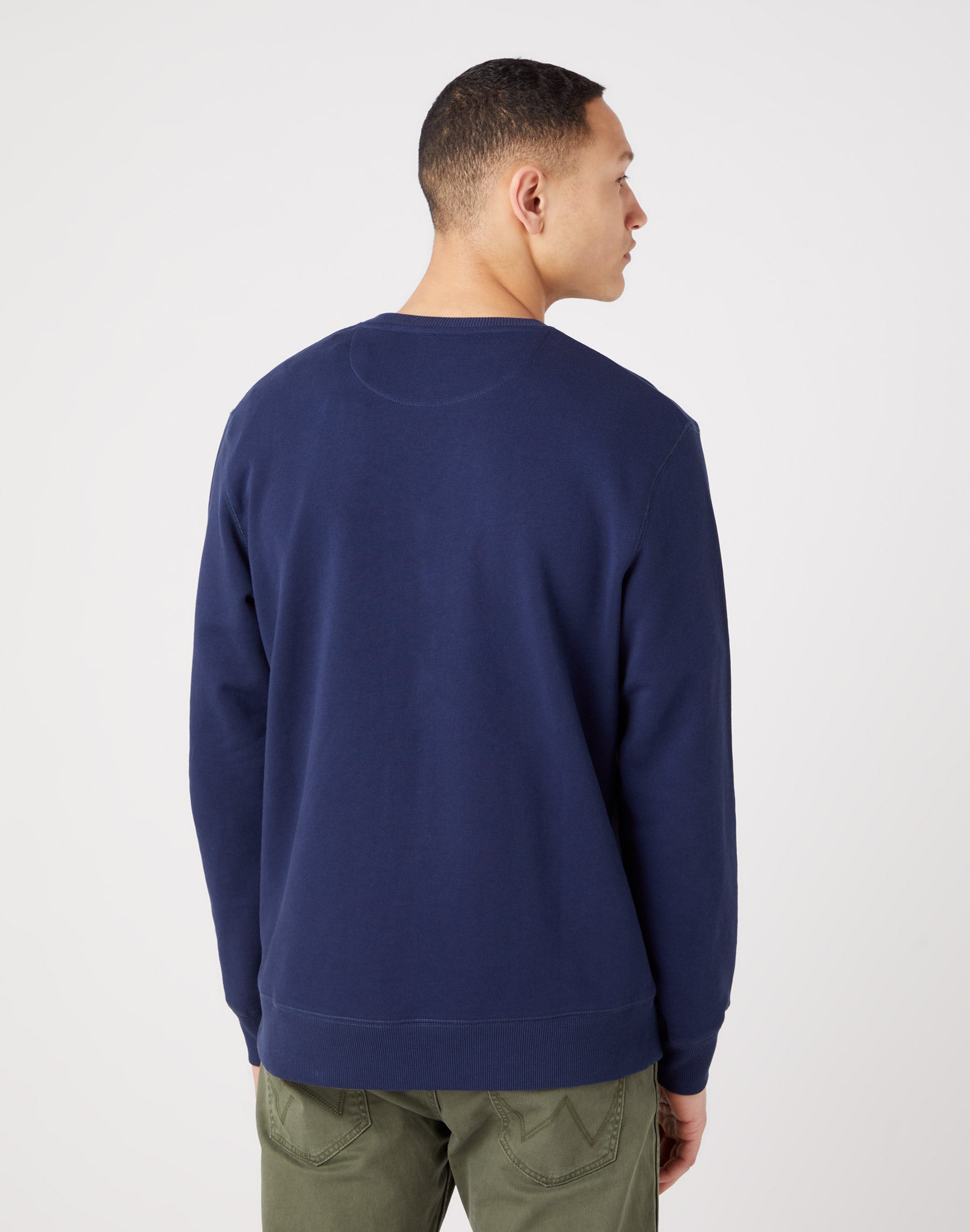 Sign Off Crew in Navy Sweatshirts Wrangler   