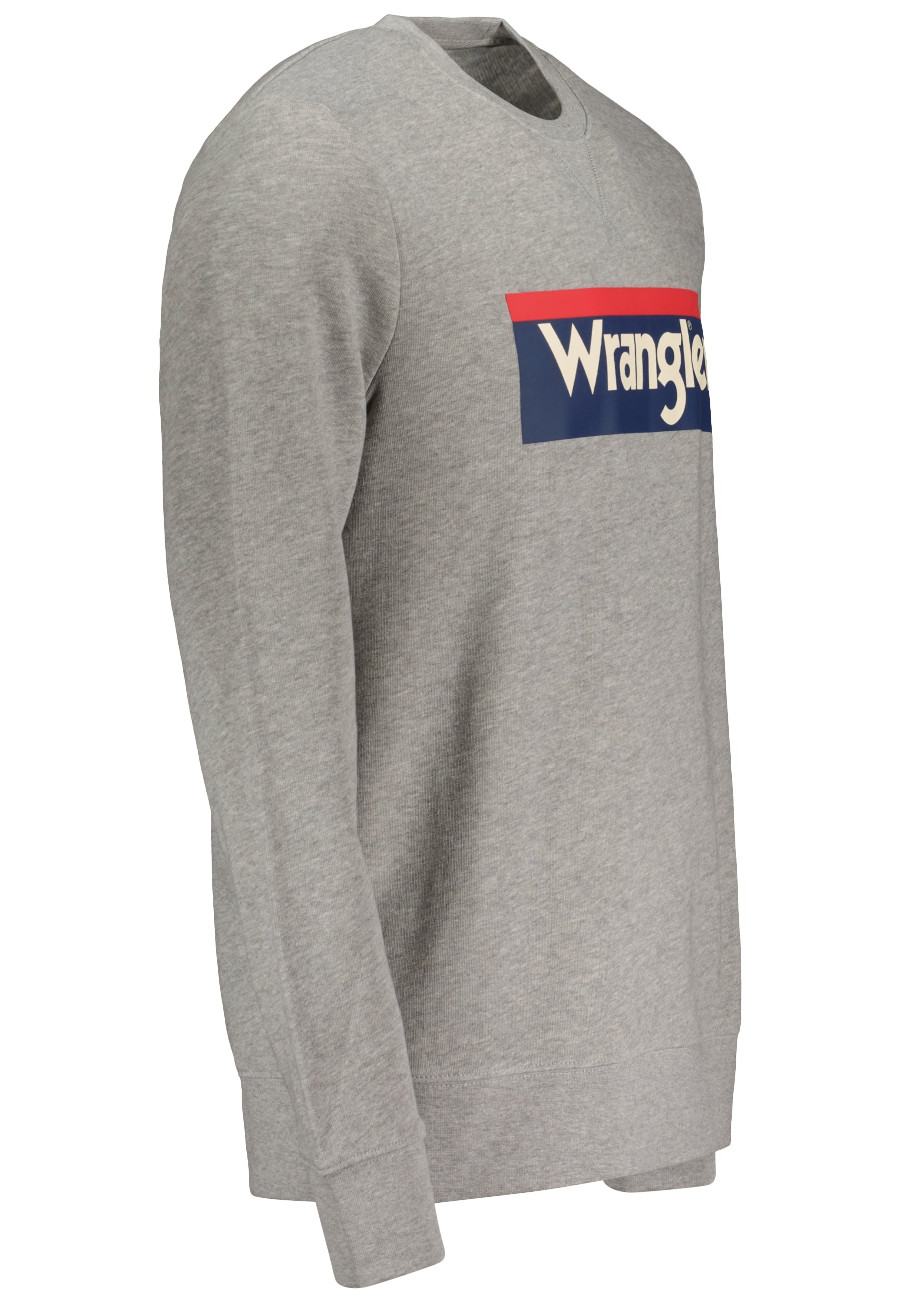 3CLR Sign Off Sweatshirt in Mid Grey Melange Sweatshirts Wrangler   