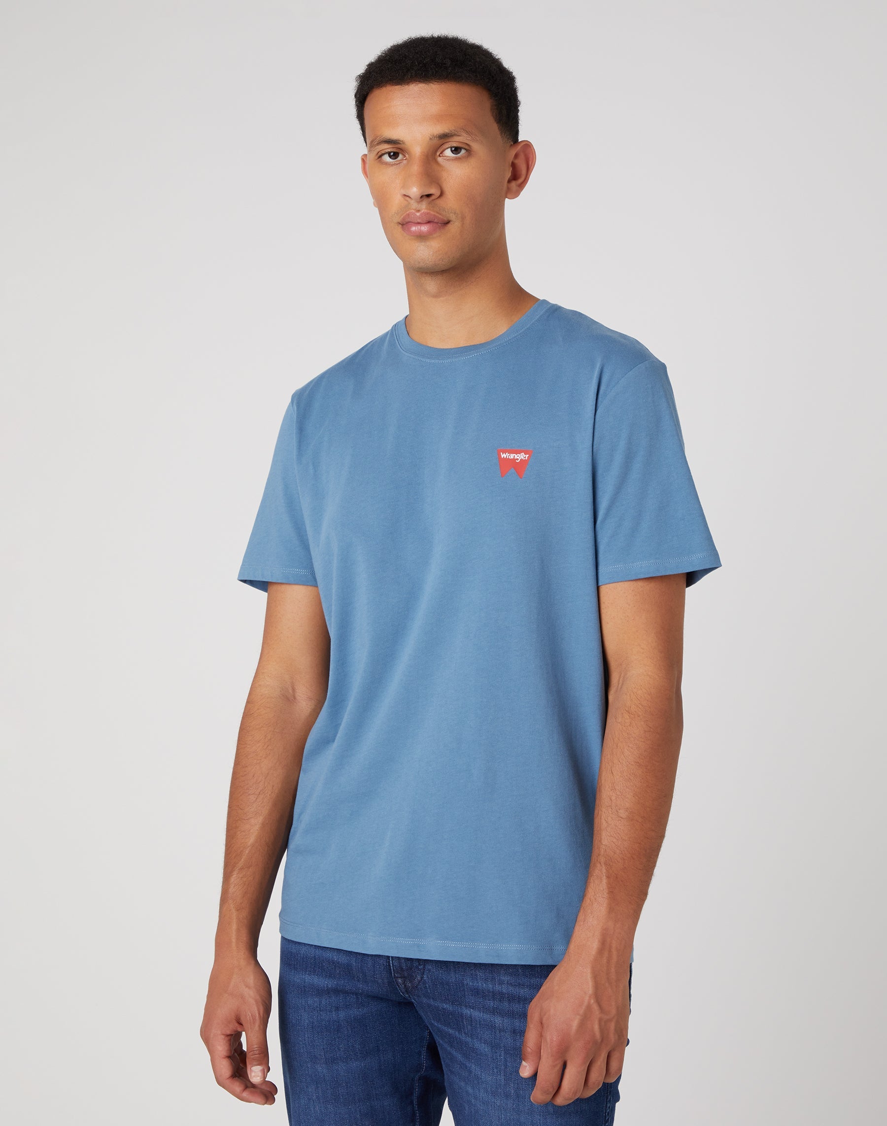 Sign Off Tee in Captains Blue T-shirts Wrangler   