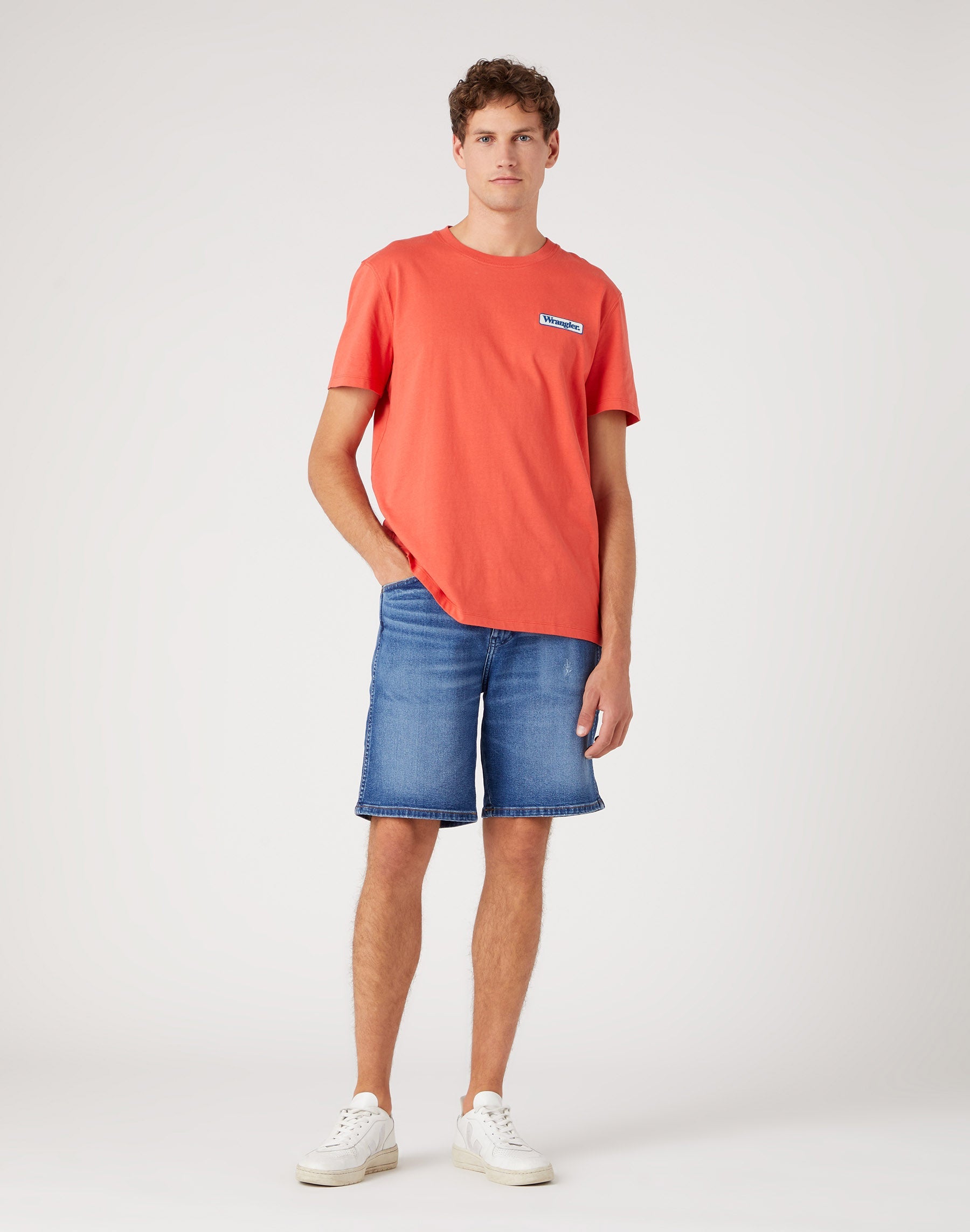 Logo Tee in Paprika T-shirts Wrangler   