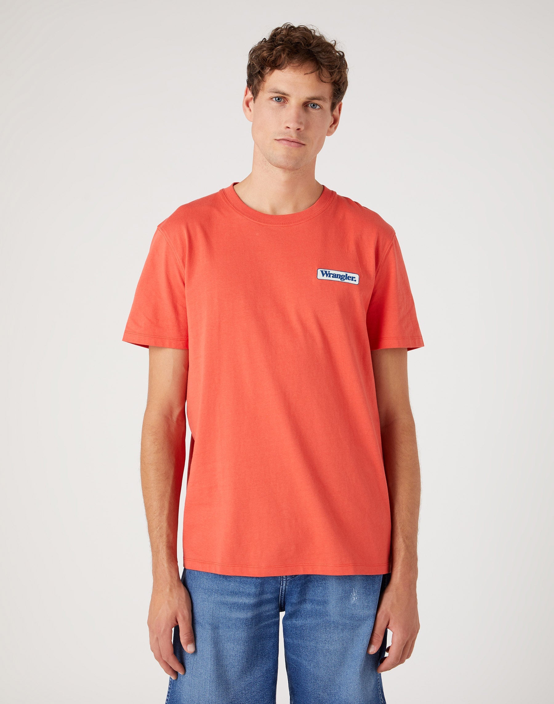 Logo Tee in Paprika T-shirts Wrangler   