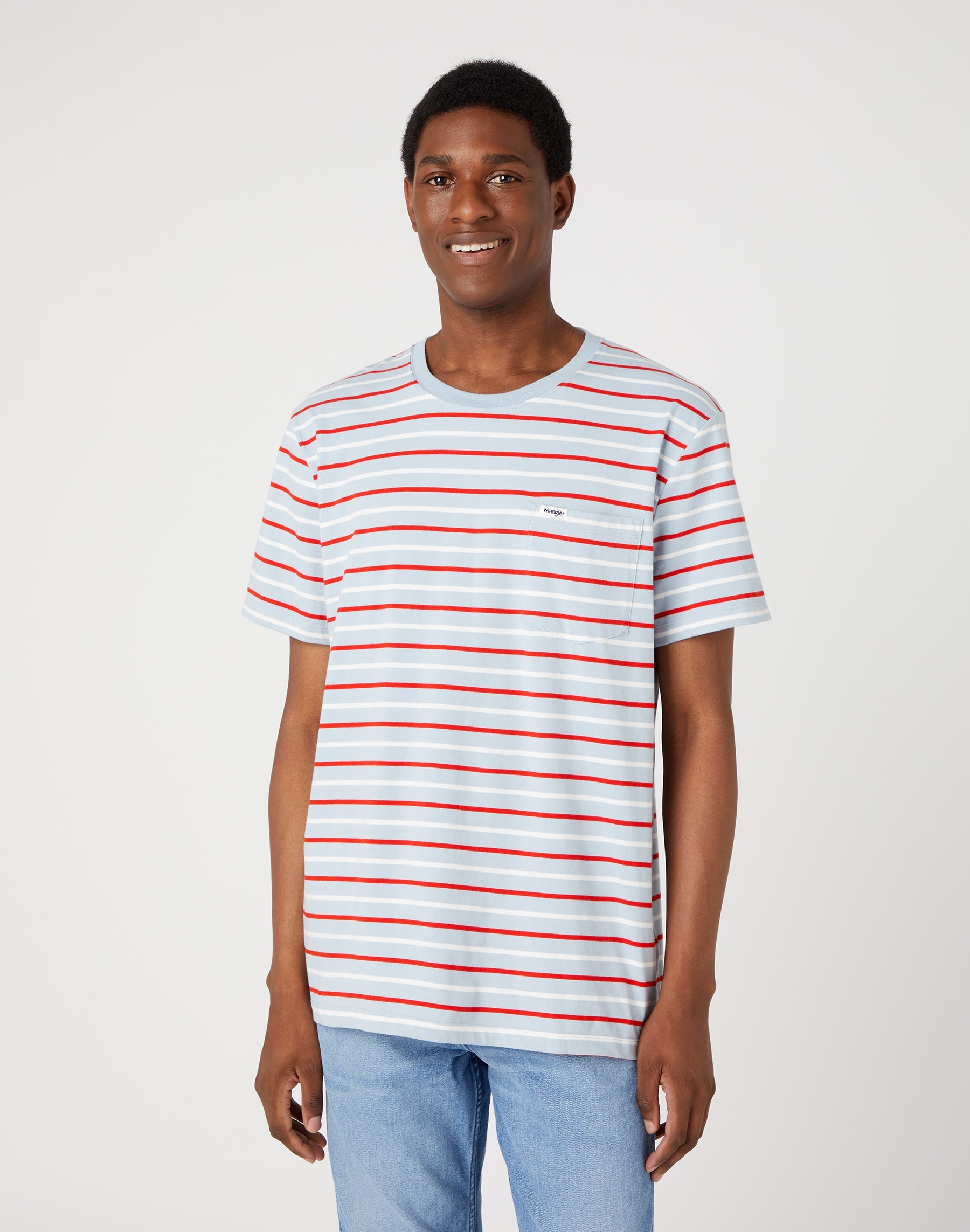 Pocket Tee in Fiery Red T-shirts Wrangler   