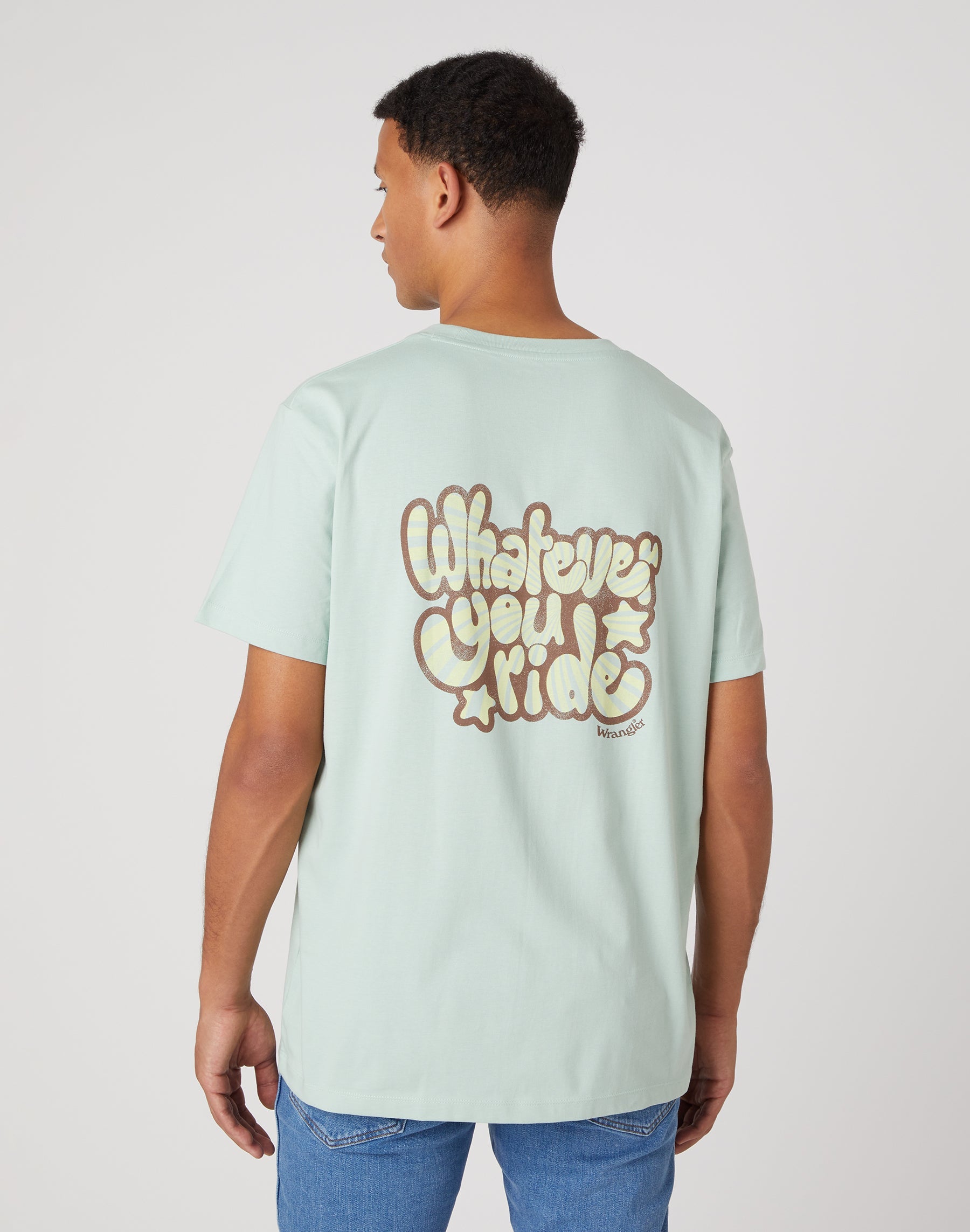 Logo Tee in Surf Spray T-shirts Wrangler   