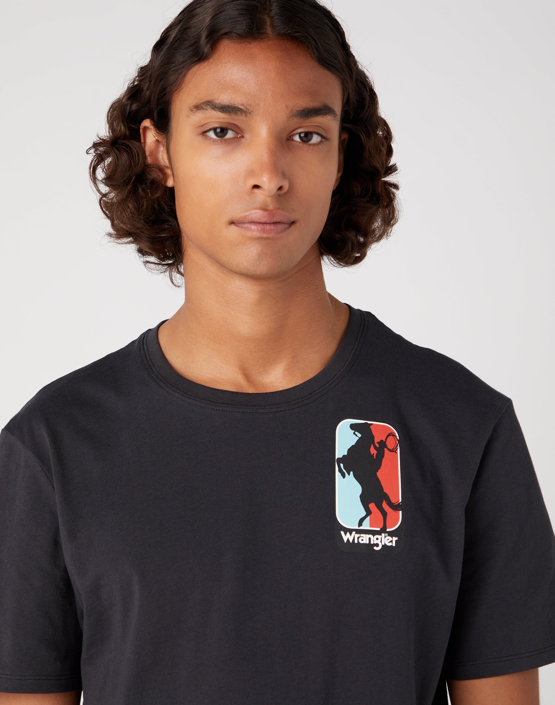 Graphic Tee in Faded Black T-shirts Wrangler   