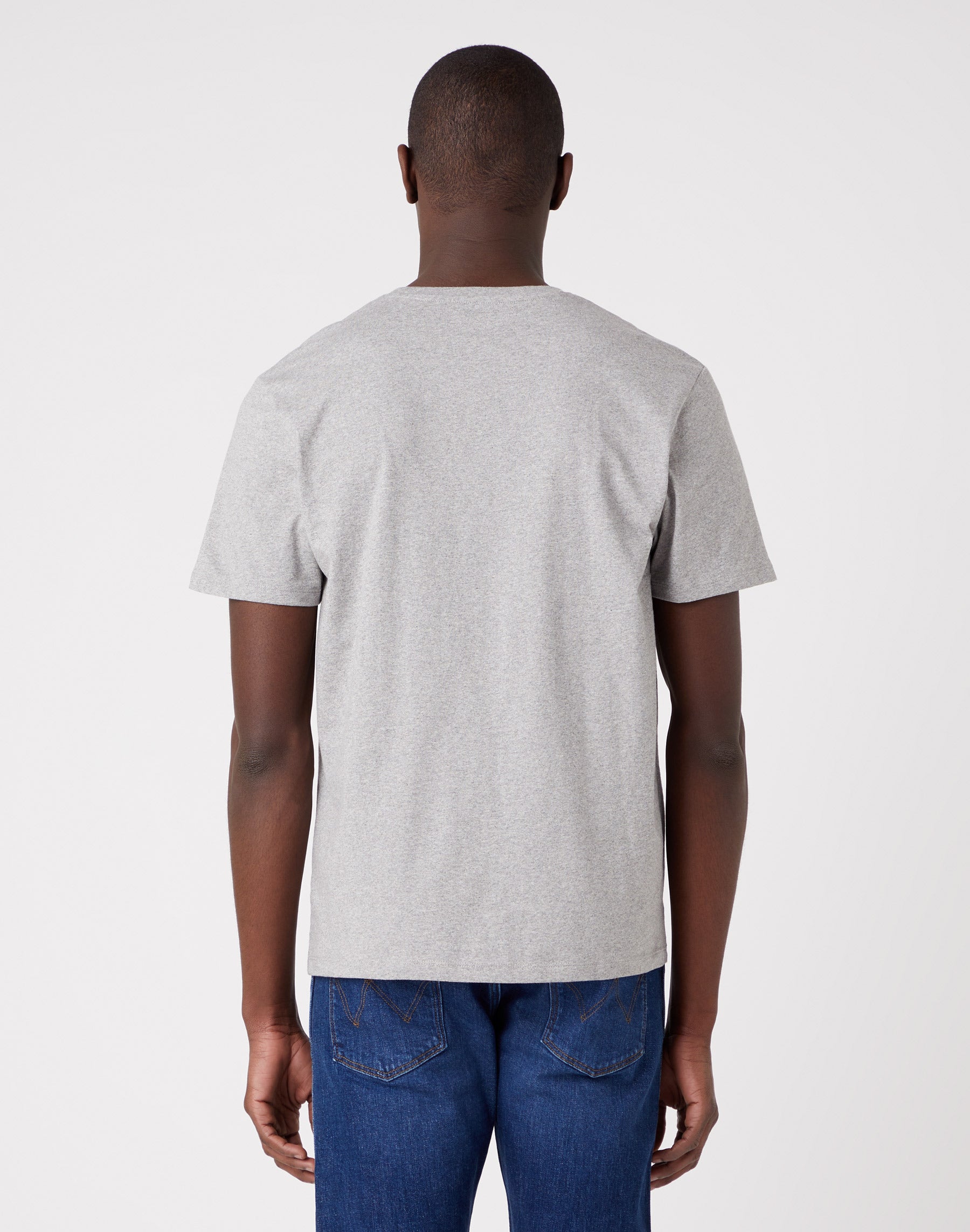 2 Pack Tee in Mid Grey Melange/White T-shirts Wrangler   