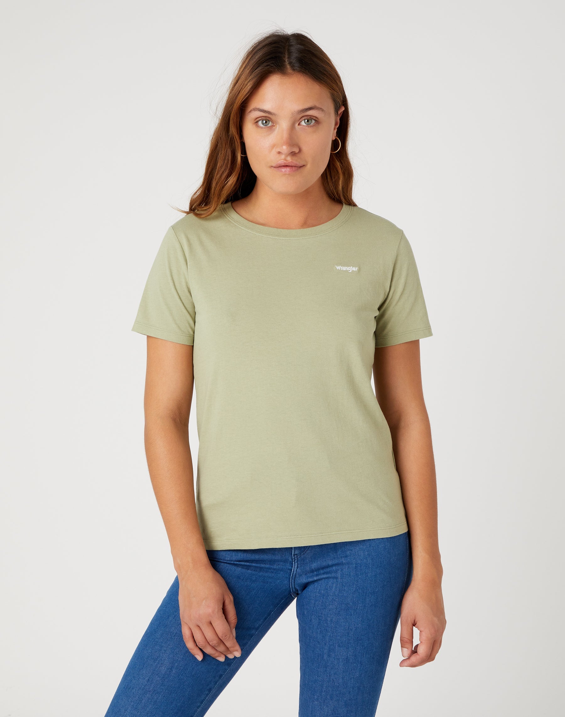 Sign Off Tee in Tea Leaf T-shirts Wrangler   