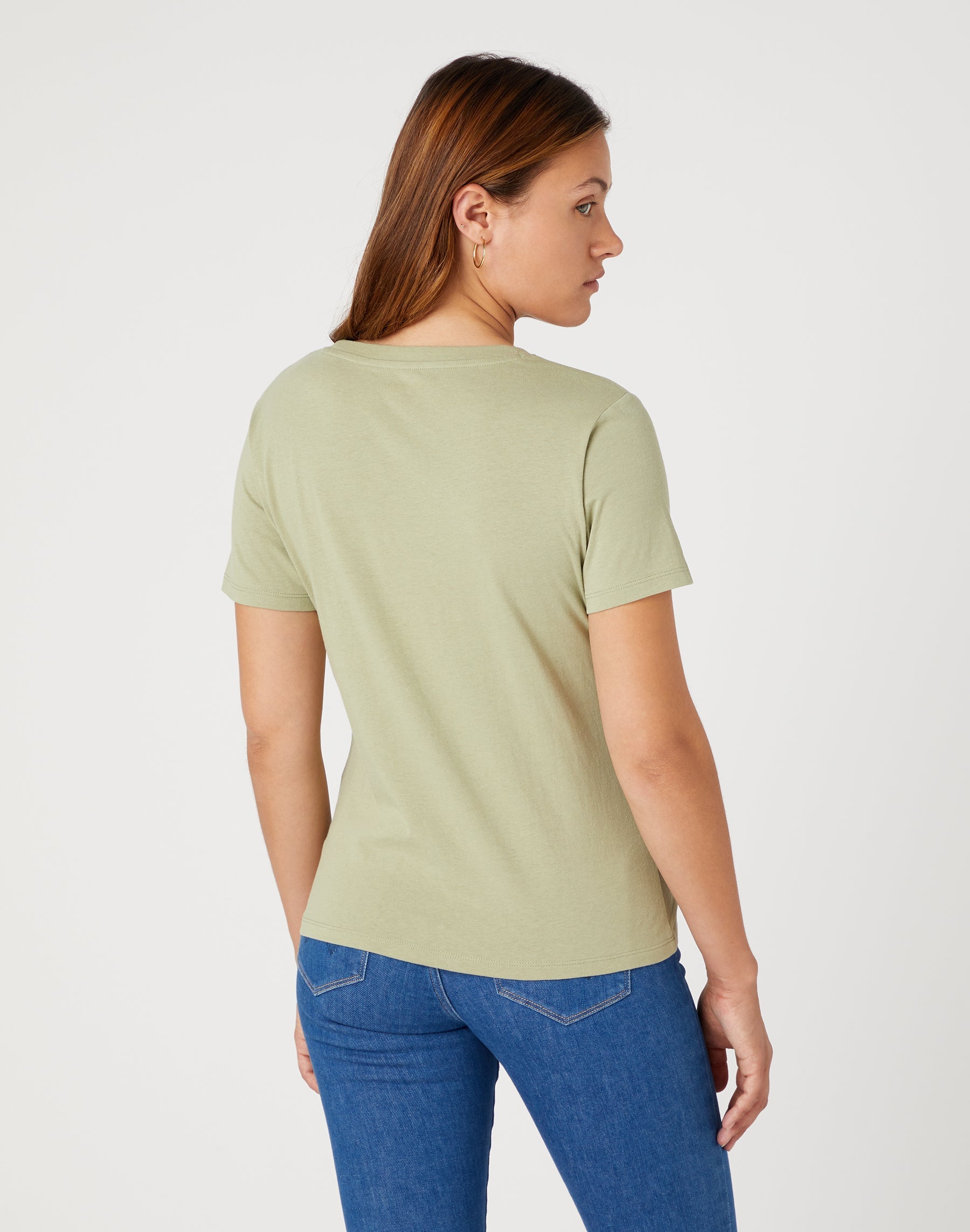 Sign Off Tee in Tea Leaf T-shirts Wrangler   