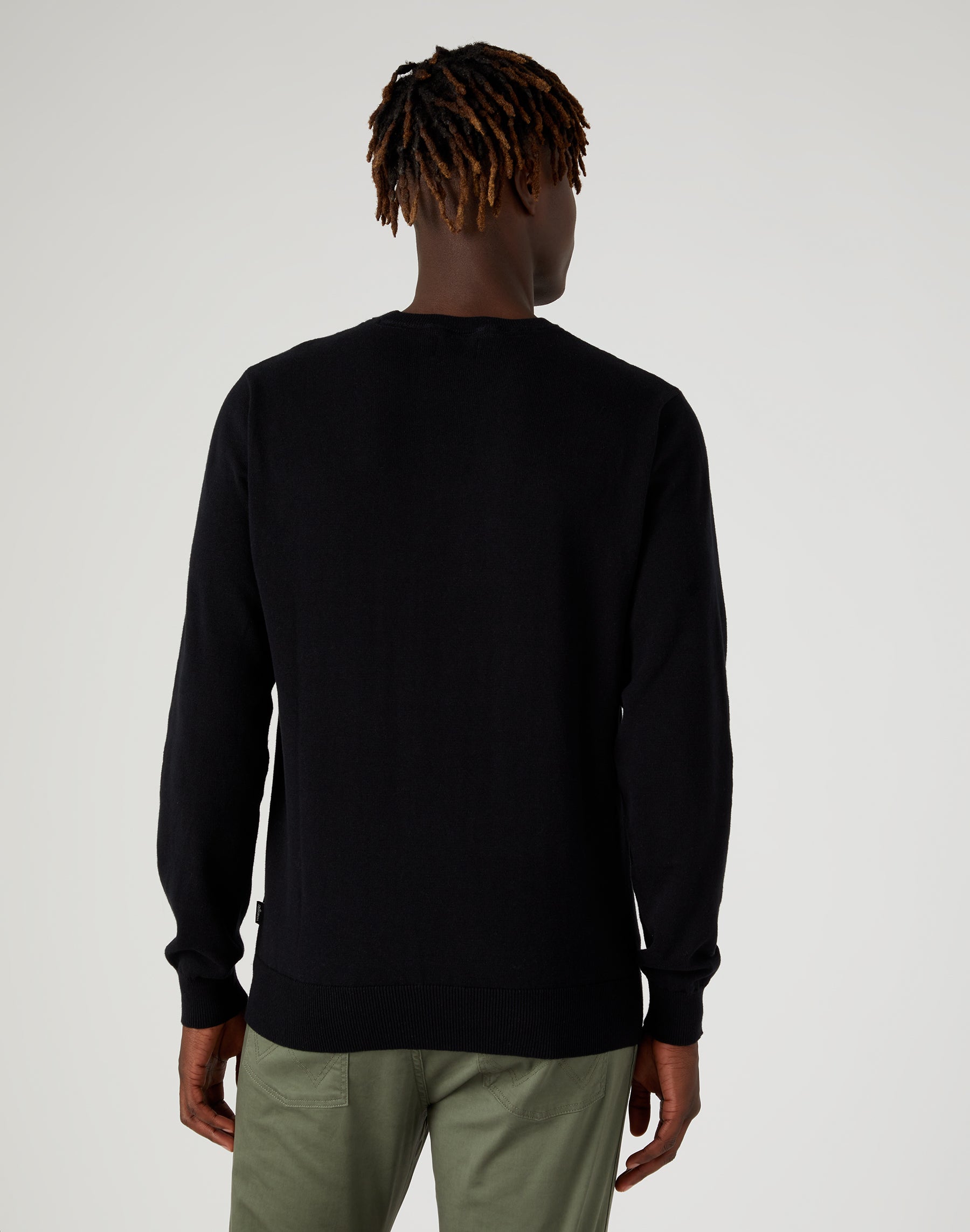 Crewneck Knit en noir Pull Wrangler   