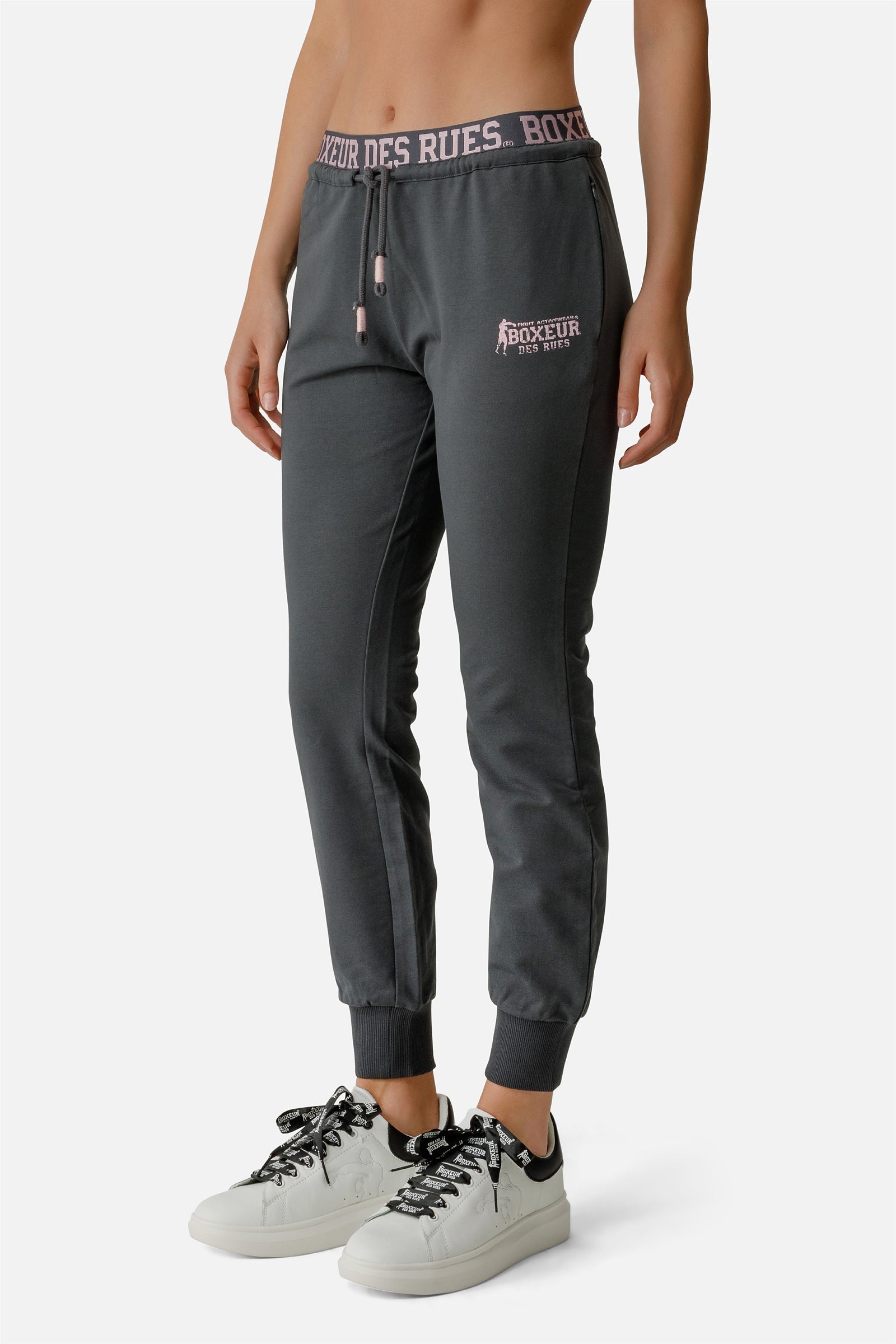 Logo Essential Pants in Anthracite Pantalon Boxeur des Rues   