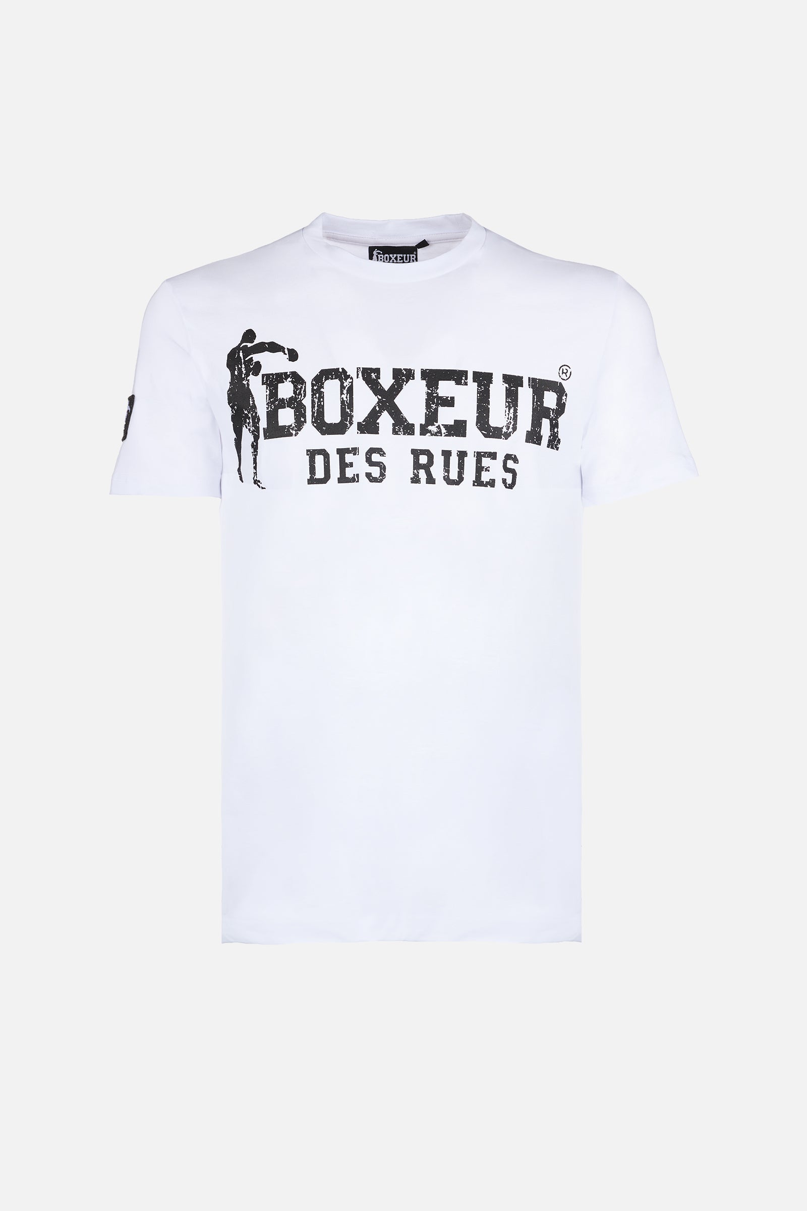 T-Shirt Boxeur Street 2 en blanc-noir T-Shirts Boxeur des Rues   